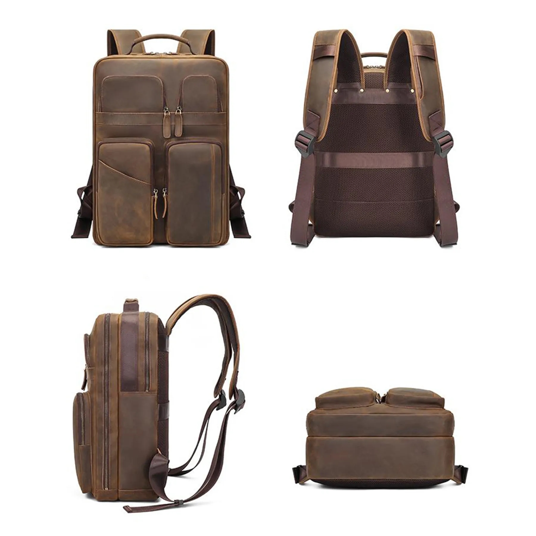 Large Genuine Leather Backpack for Men 6