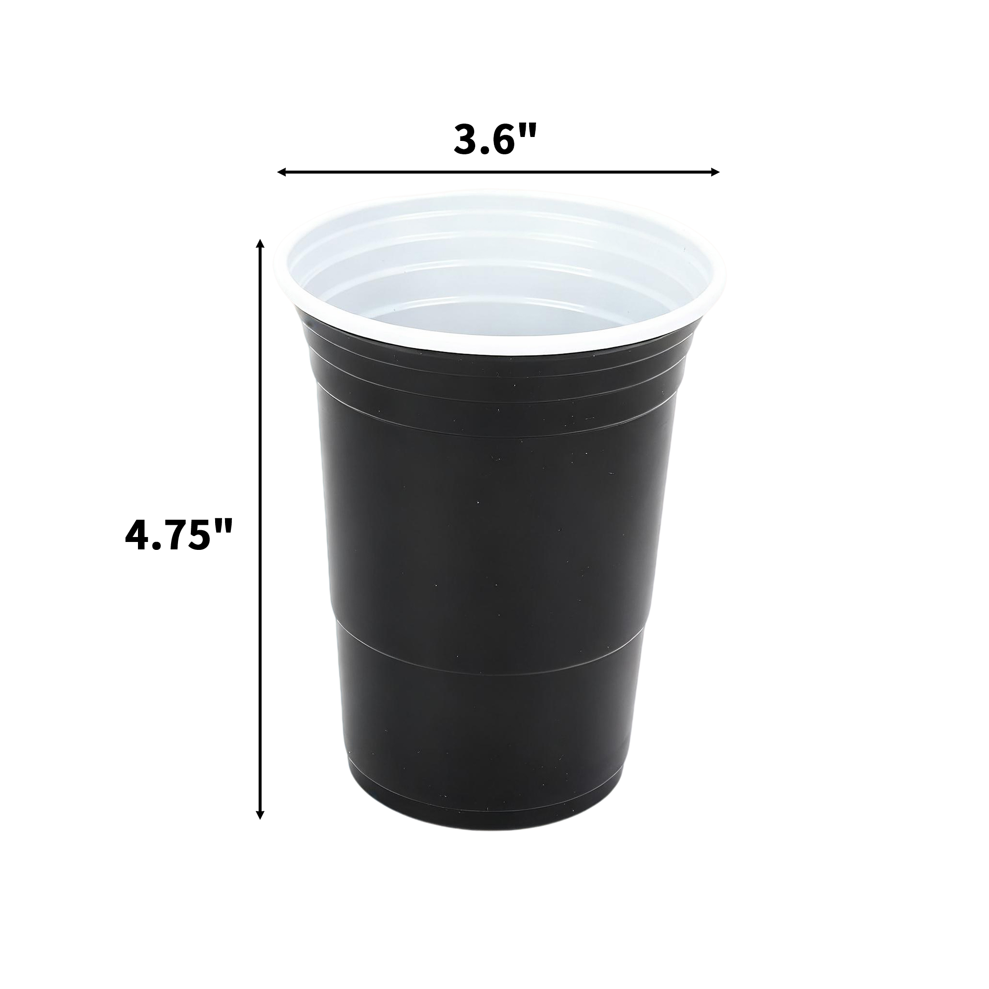 Reusable Sixteen Ounce Beer Pong Plastic Cup 8