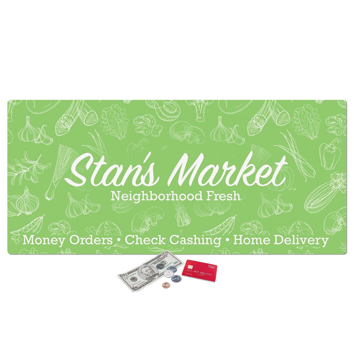 Vynex Barely There Ultra Thin Counter Mat-16"x35"x.020"