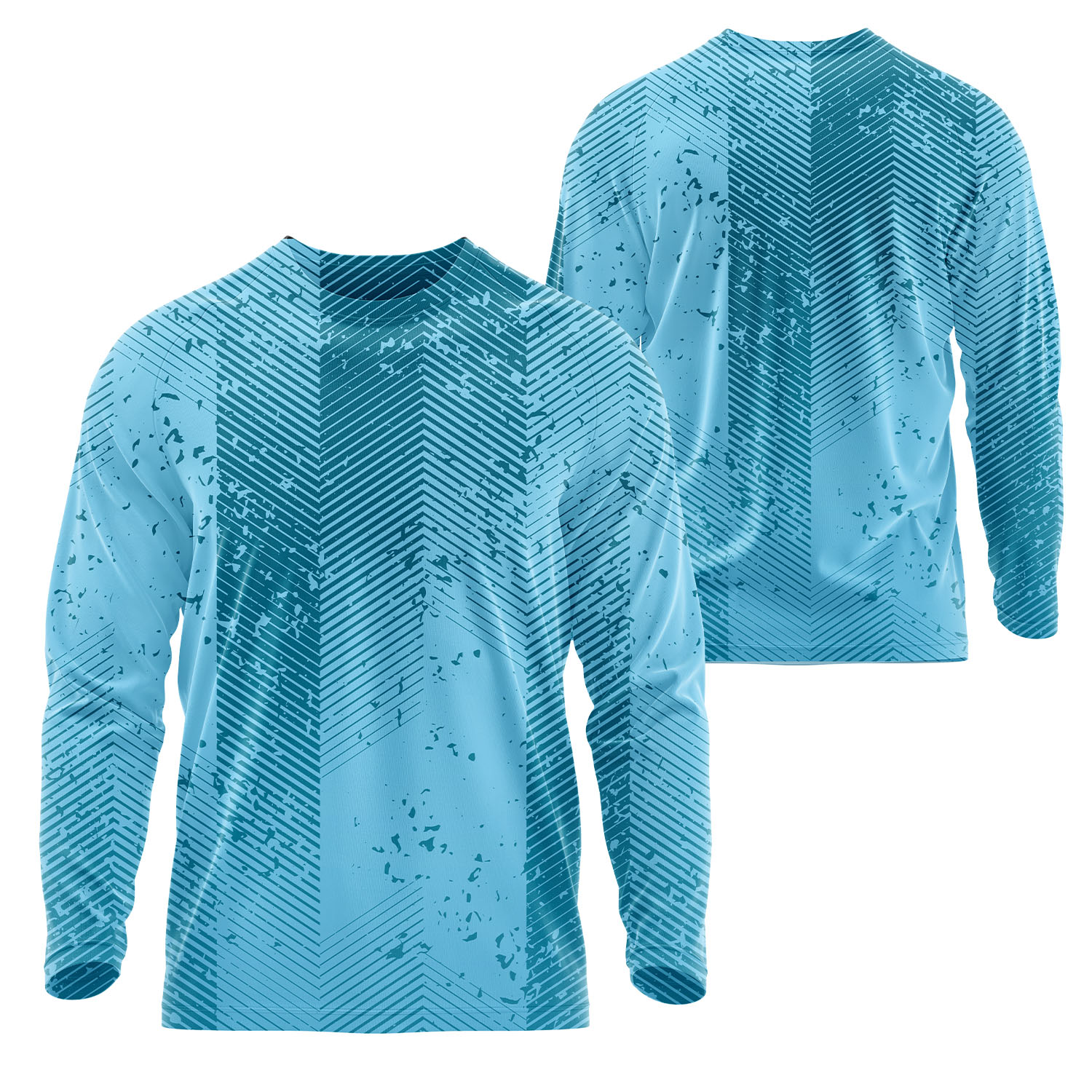 Unisex 125 GSM Woven Roving Performance Sublimation Long Sleeve T-shirt 5