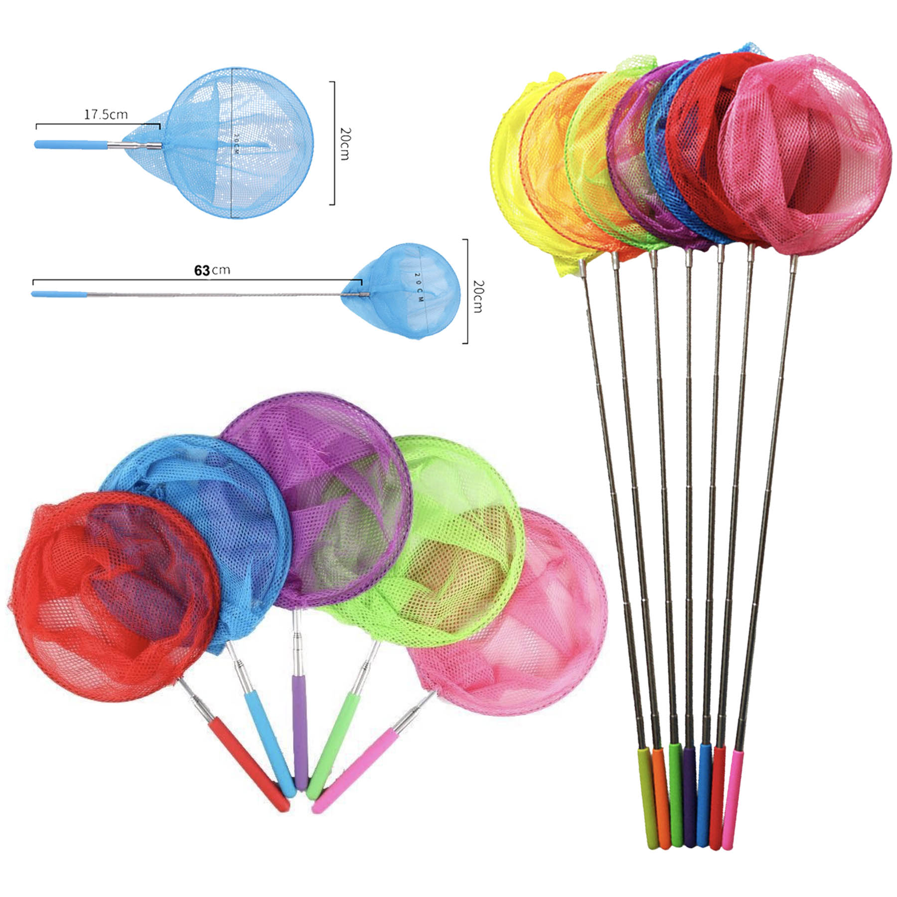 Telescopic Butterfly Fishing Nets Catching Insects Bugs Nets 2