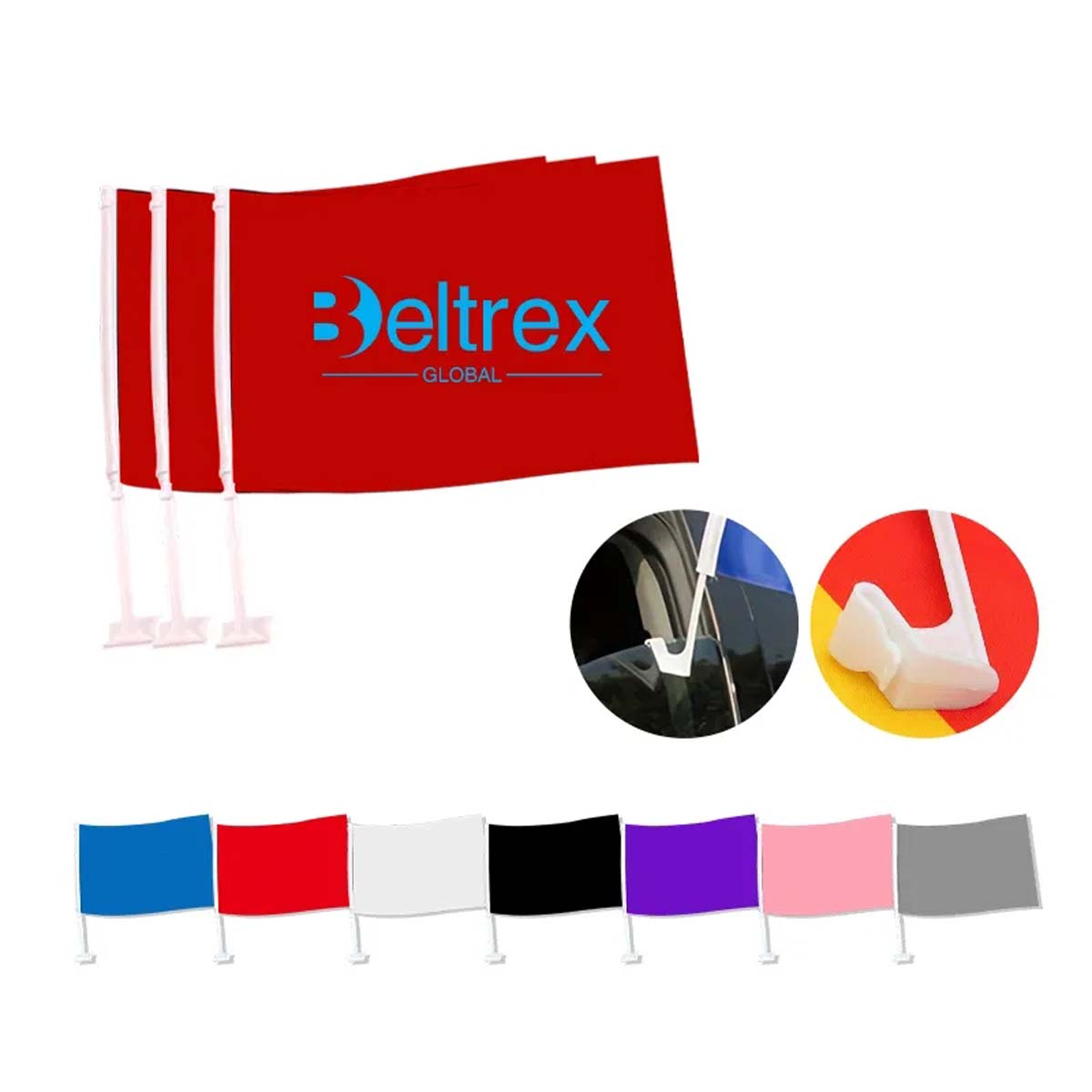 Durable Car Flag for Events and Promotions 5