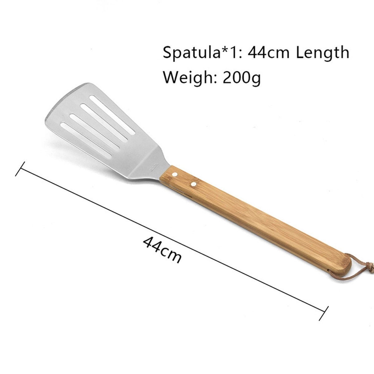 3-Piece Custom Bamboo Grilling Barbecue Tool Set 3