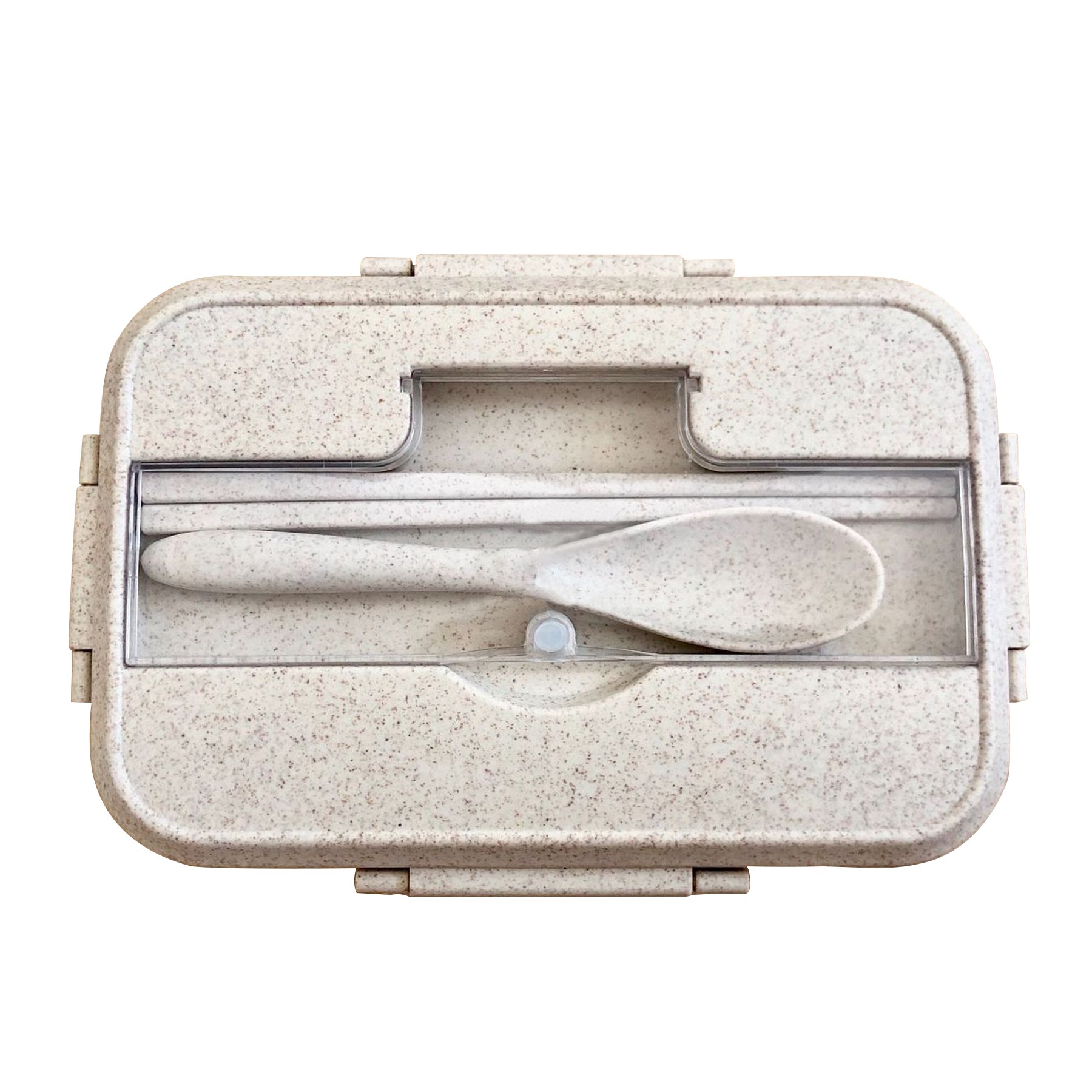 Wheat Straw Bento Lunch Box with Spoon Fork 7