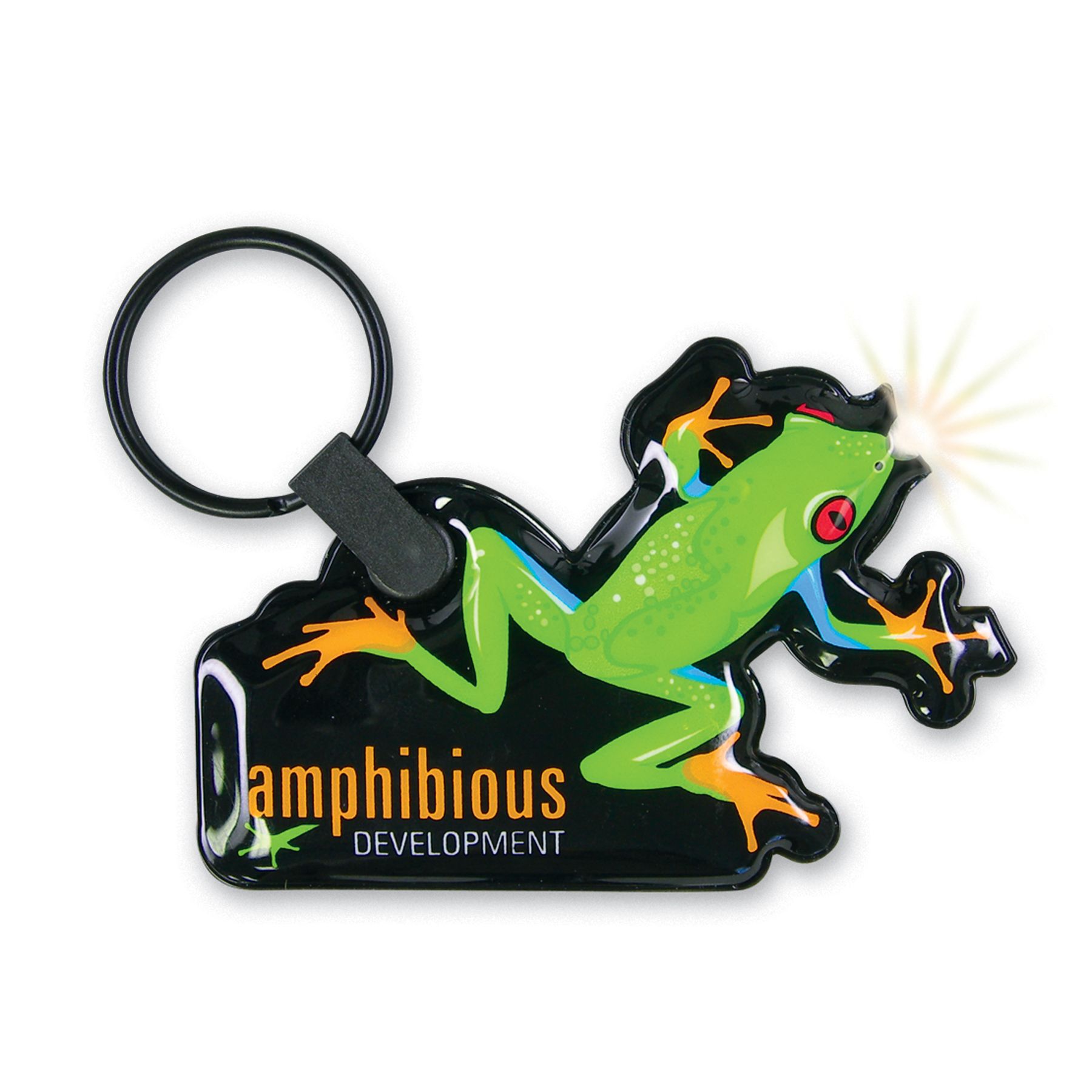 ShapeLights™ Design-A-Shape Key Ring Flashlight (Spot Color Printing) 2