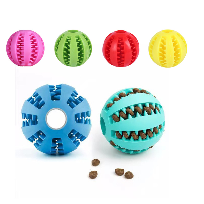 Rubber Dog Treat Toy Ball 2