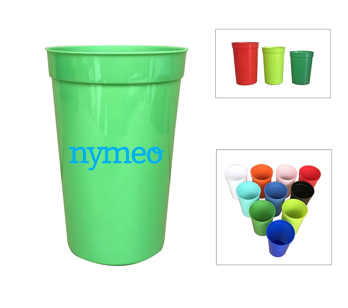 12 oz Reusable Plastic Stadium Cup 2