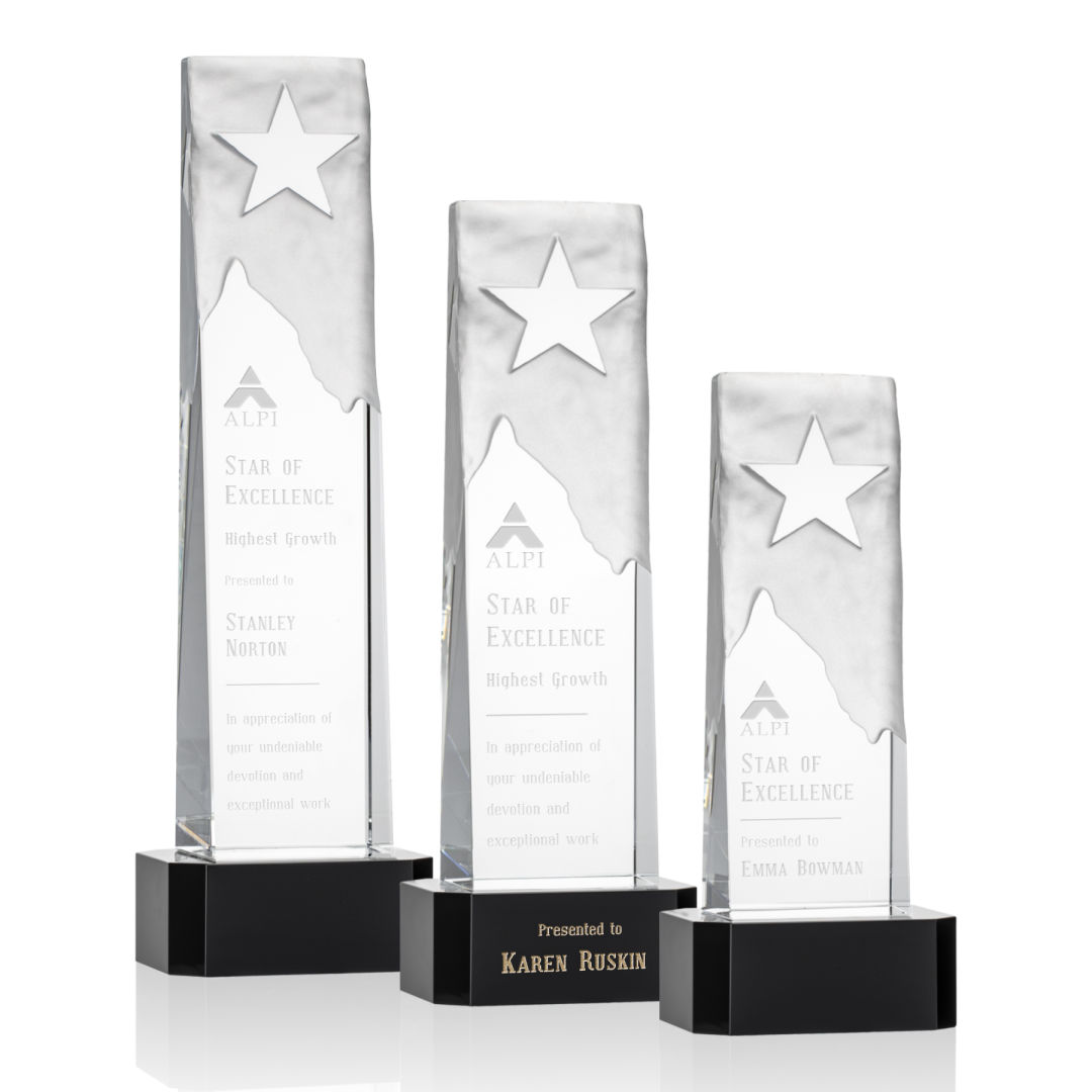 Stapleton Star Award on Base - Black