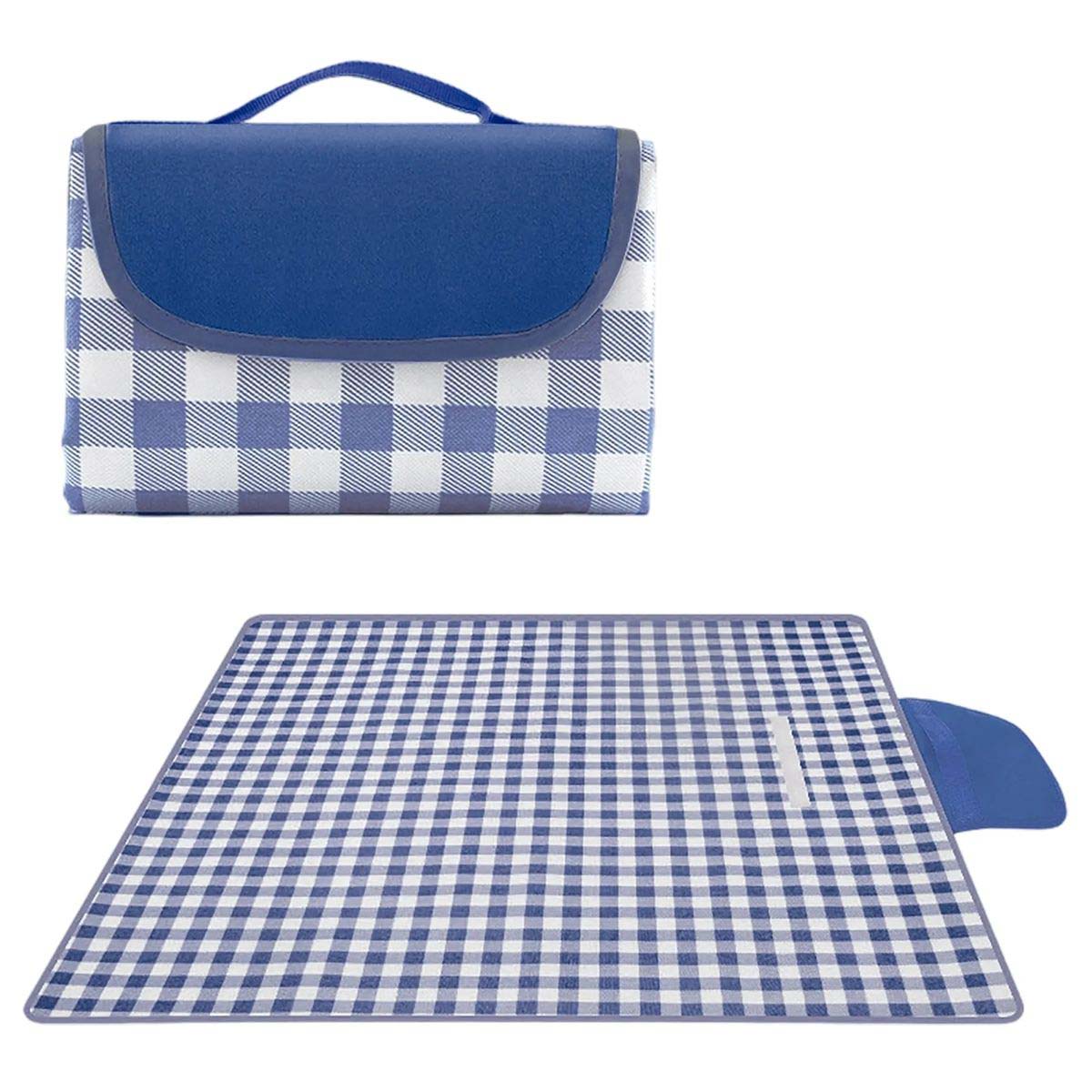 Large Outdoor Picnic Mat 78 Inch Square with Handle 7