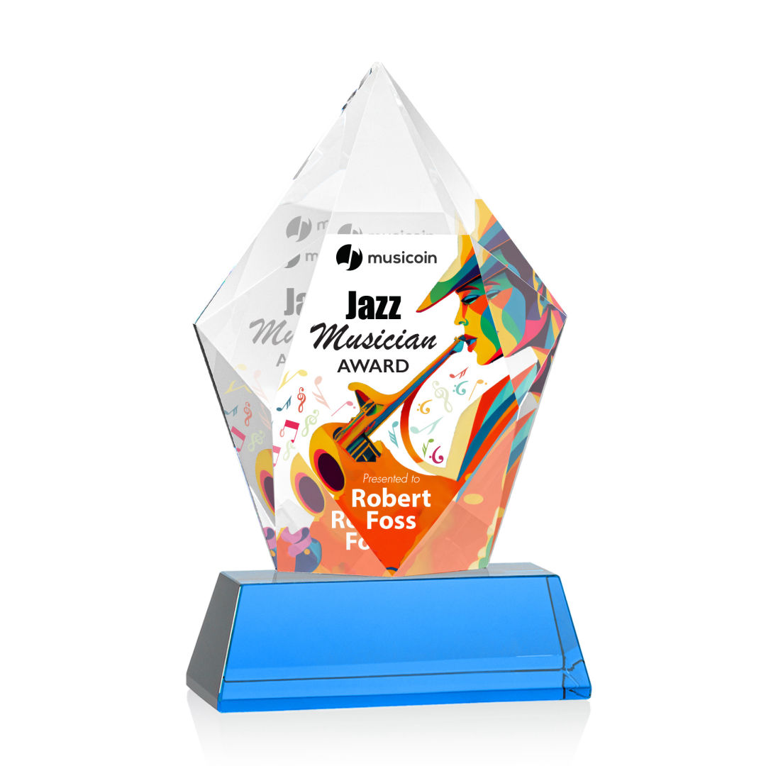 Devron VividPrint™ Award on Base - Sky Blue 12