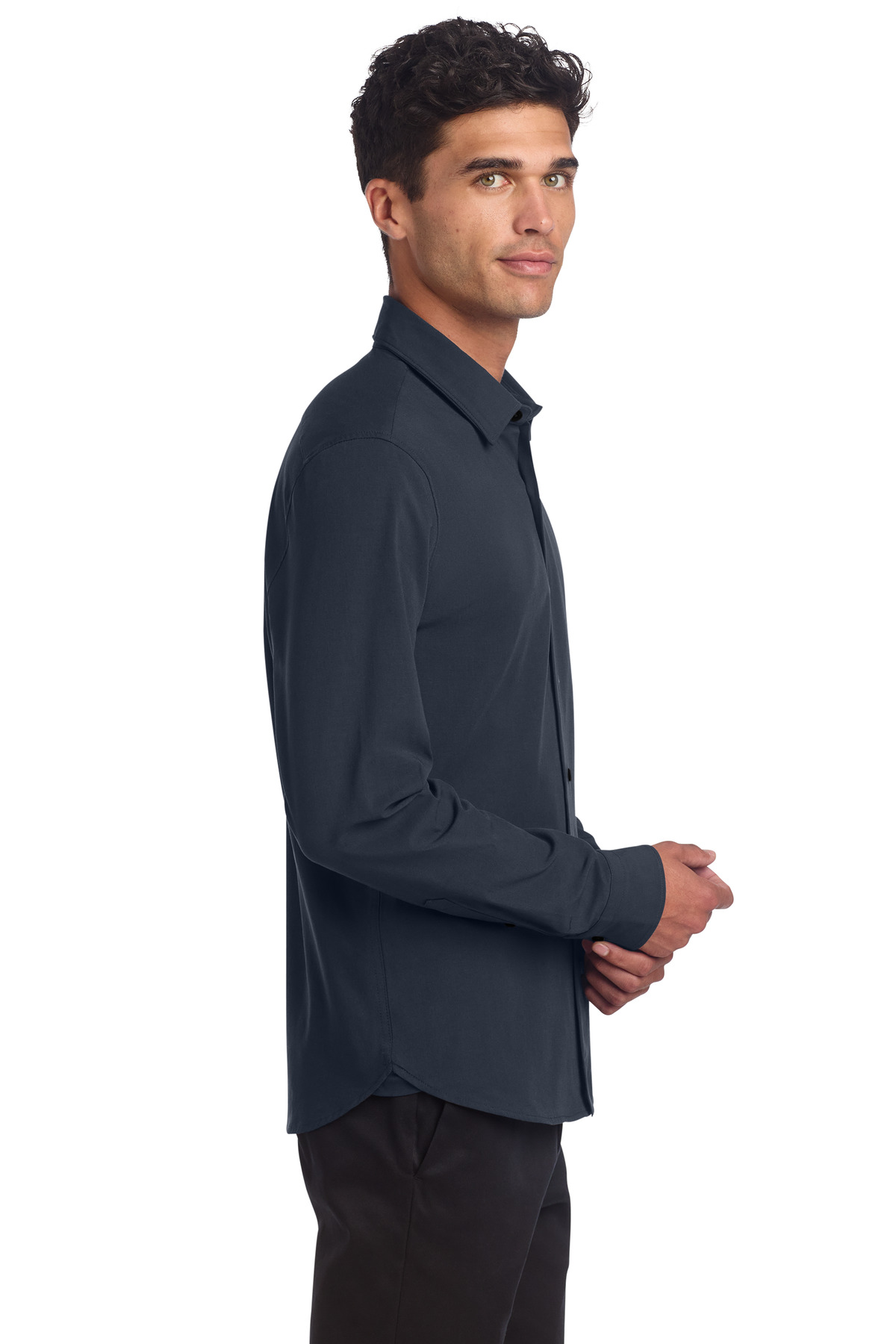 Mercer+Mettle Long Sleeve Stretch Woven Shirt MM2000 13
