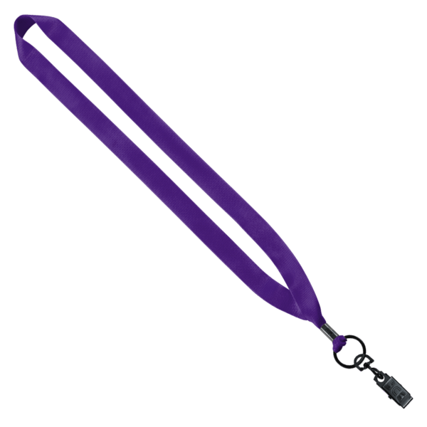3/4" Polyester Lanyard with Metal Crimp & Bulldog Clip 9