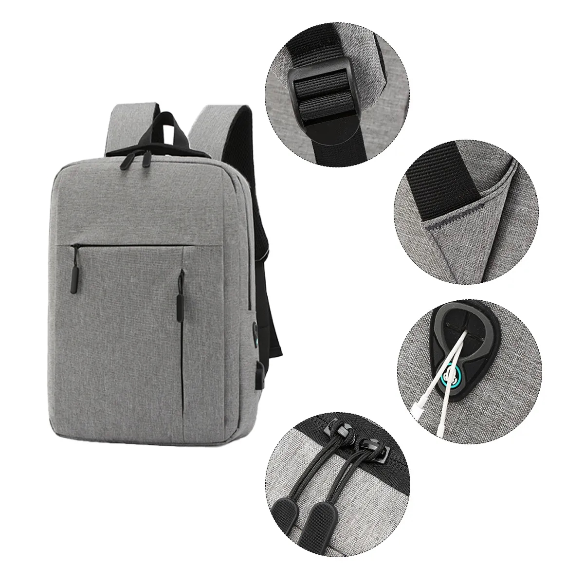 15.6 Laptop Backpack With USB Charging Port 2