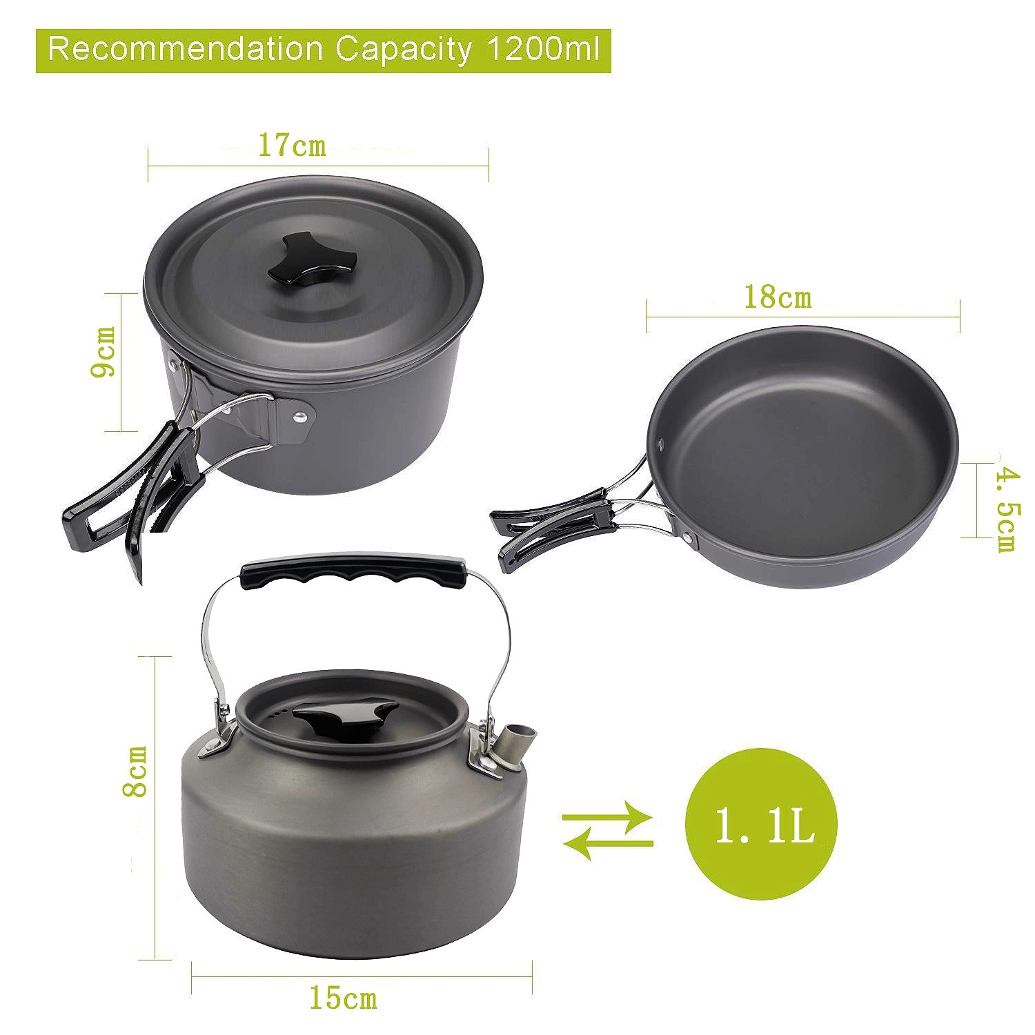 Lightweight Camping Cookware Set 3