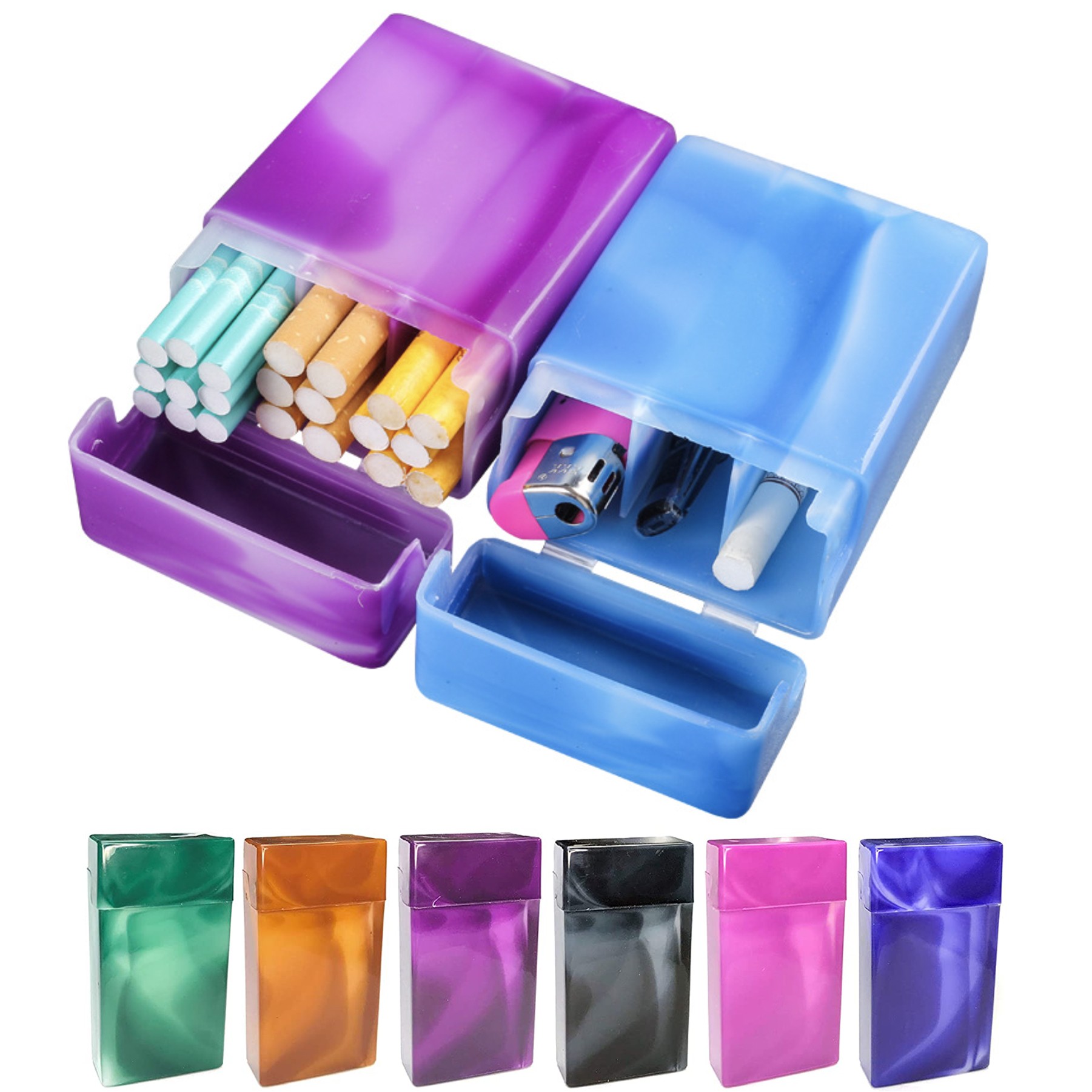 Marbled Color Cigarette Case Box 2
