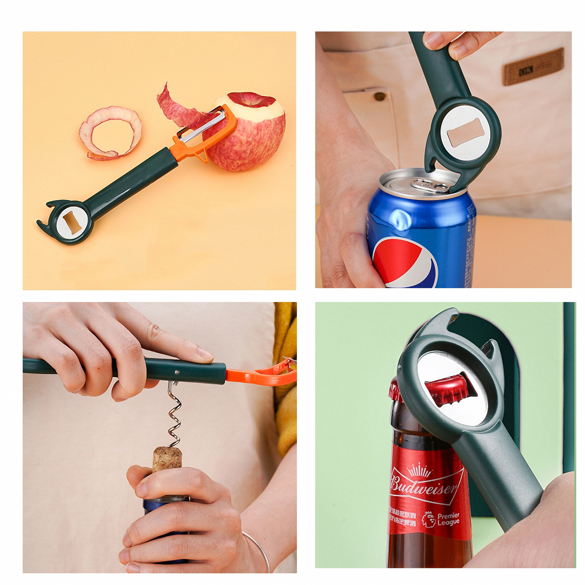 Multifunctional Fruit and Vegetable Peeler with Bottle Opener 4