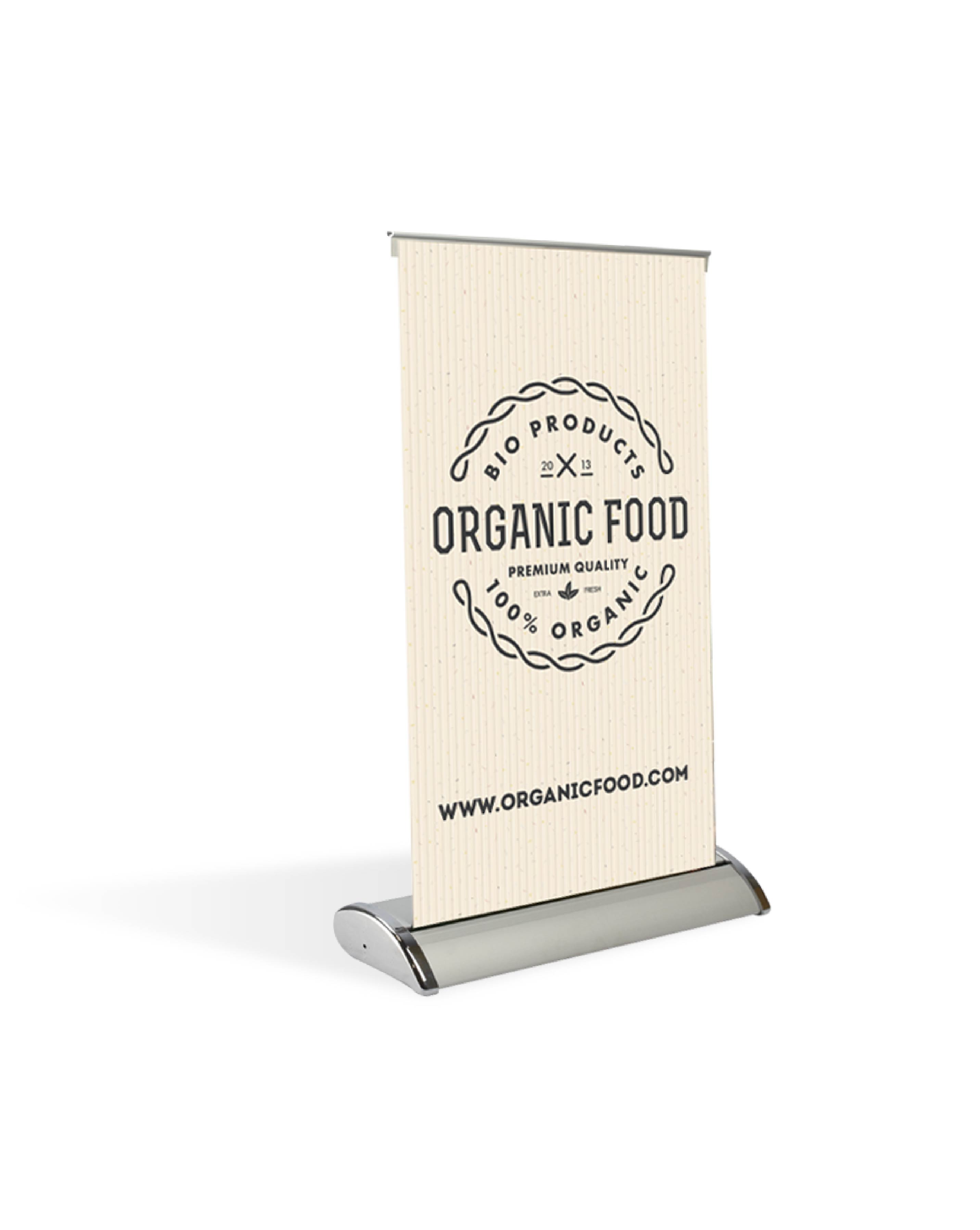 Retractable Table Top Banner Stand 2