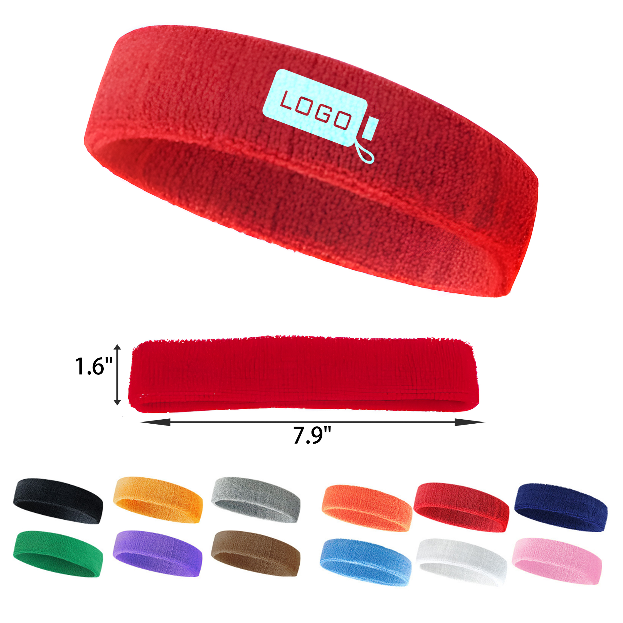 MOQ 50 PCS Stylish Elastic Sports Headband 8