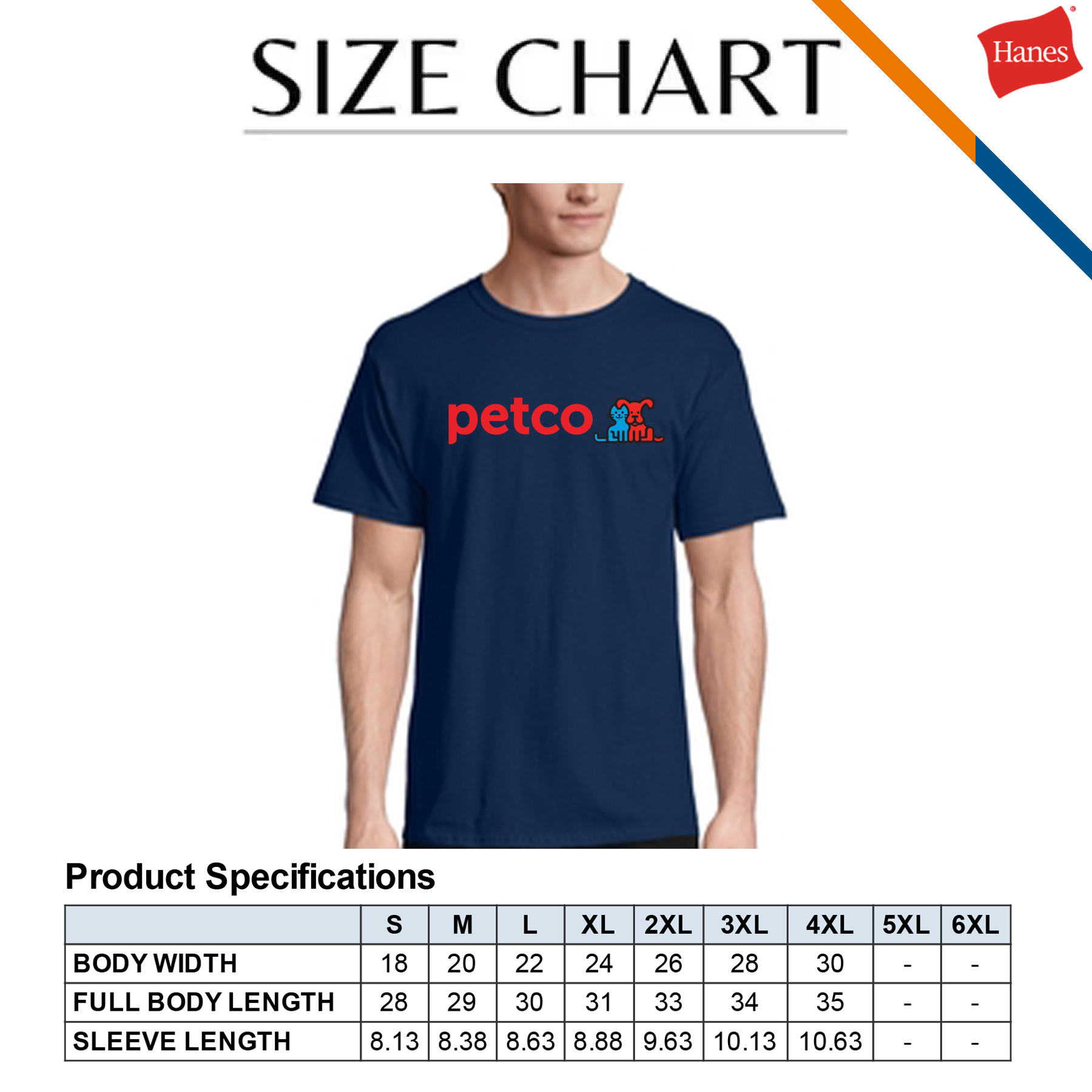 Hanes® 5.2 oz 100% Cotton Preshrunk Tees 5