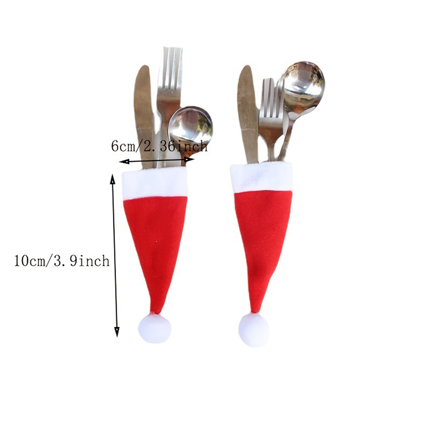 Christmas Santa Hat - Festive Silverware Design 2