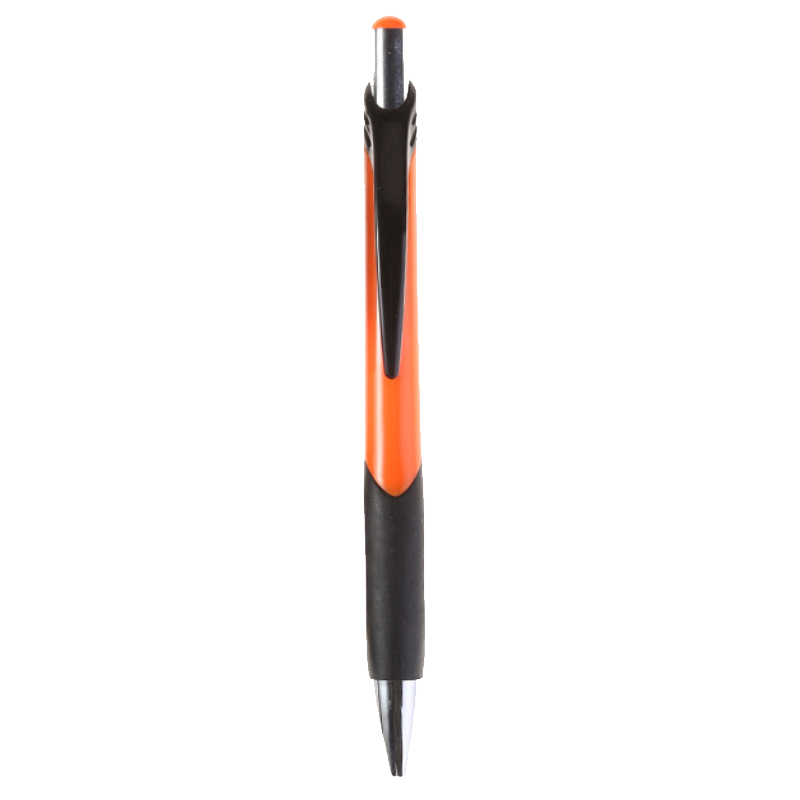 Retractable Rubber Grip ABS Ballpoint Pen 12