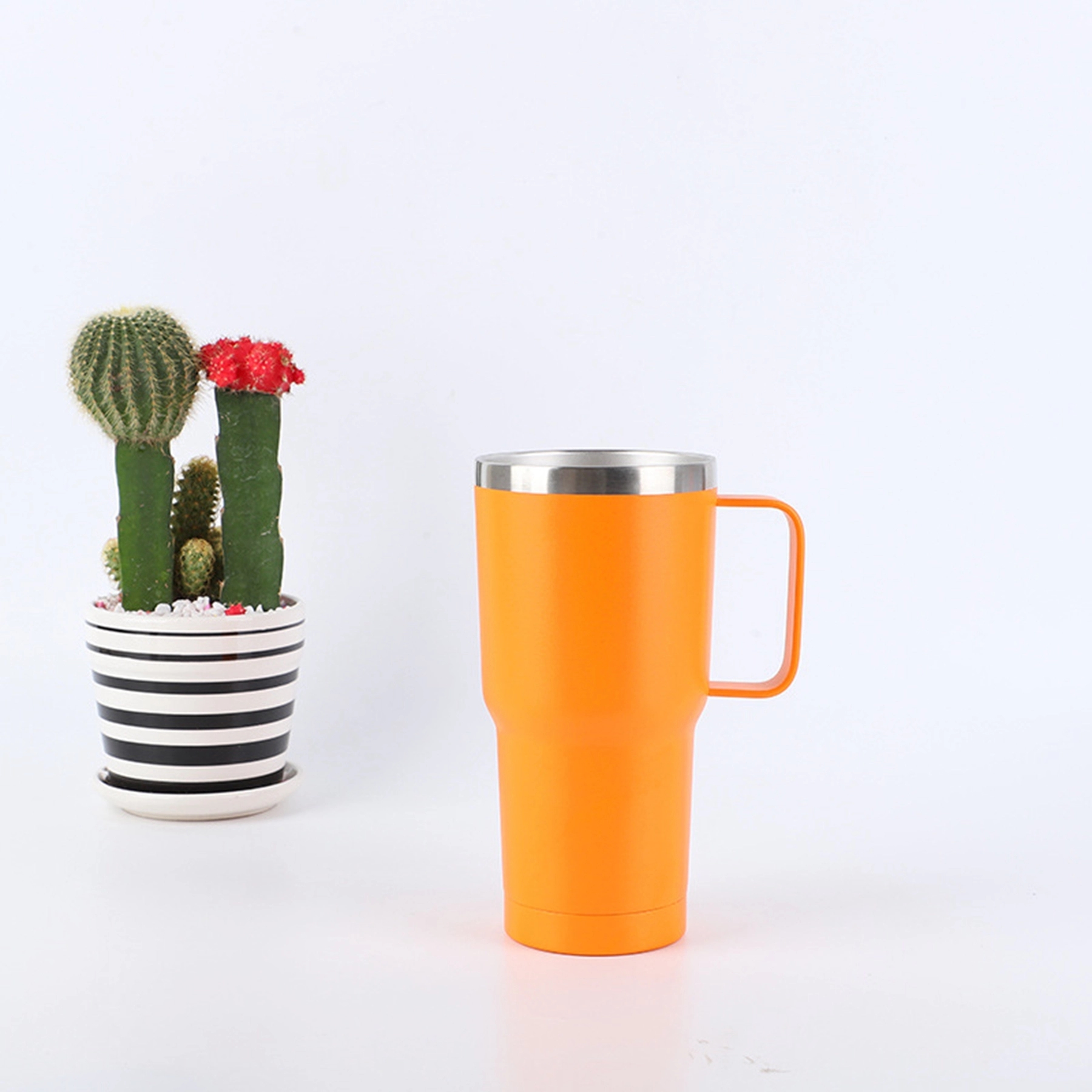 20 Oz. Stainless Steel Double Wall Tumbler With Handle 12