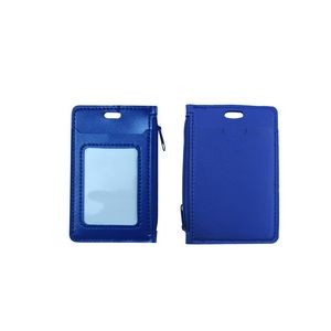 PU Leather Card Case With Zipper Pocket And Dual Card Slots 20