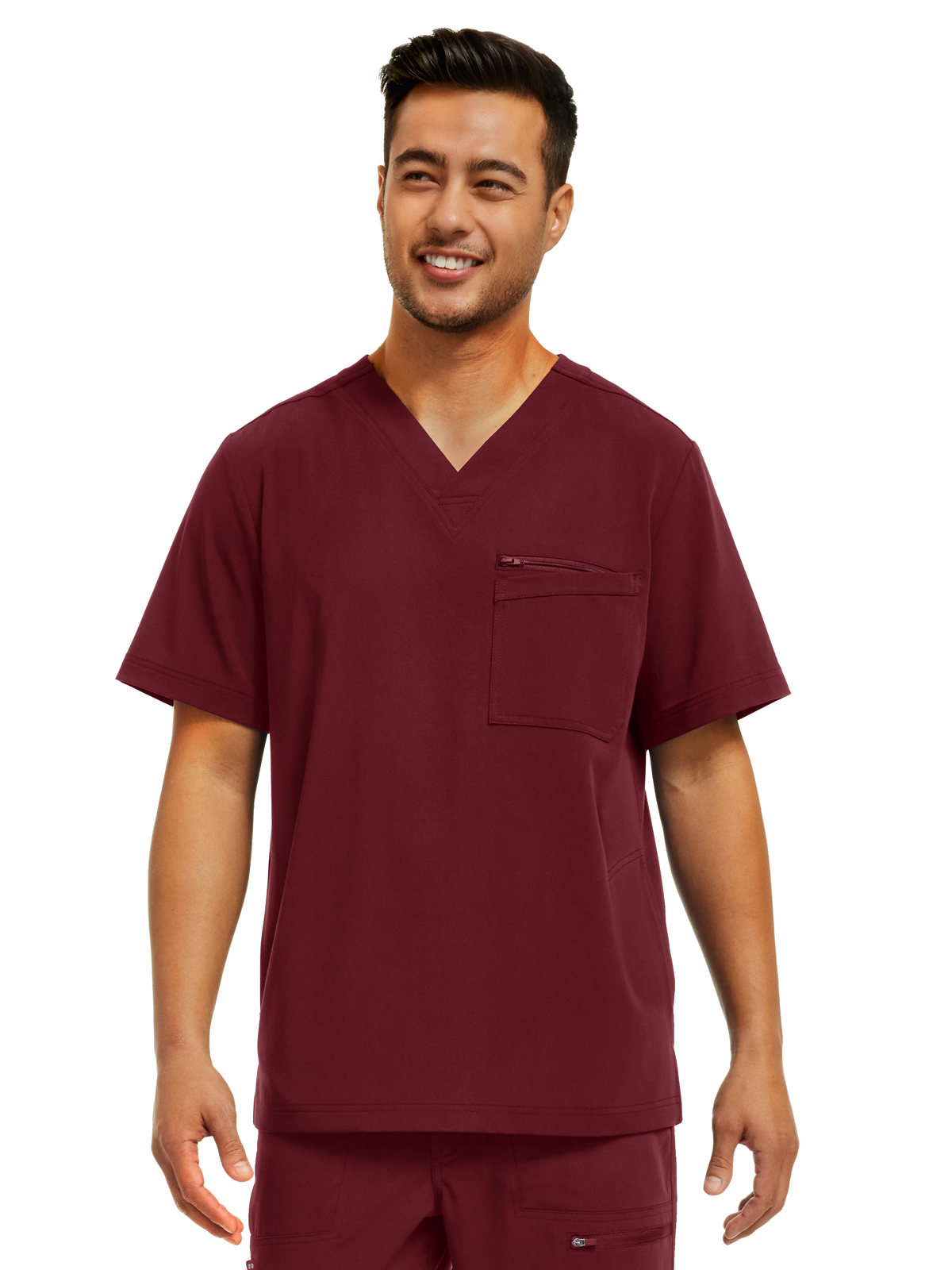 White Cross - CRFT - Men's Four-Pocket V-Neck Top 9