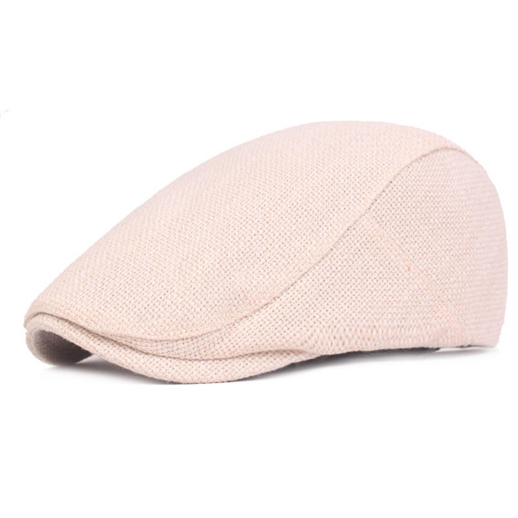 Men's Linen Newsboy Flat Cap 5
