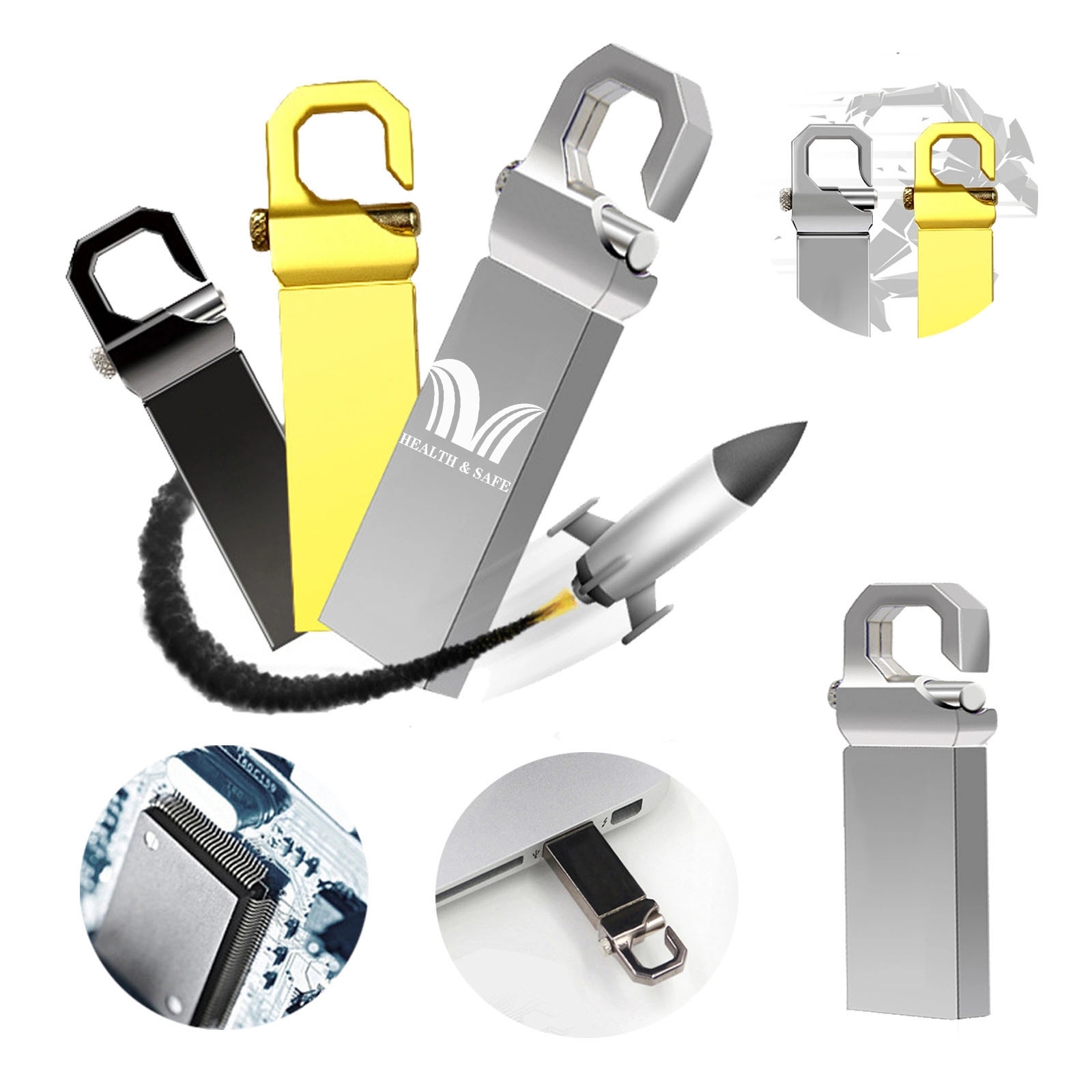 16Gb Creative Keychain Usb Flash Drive 1