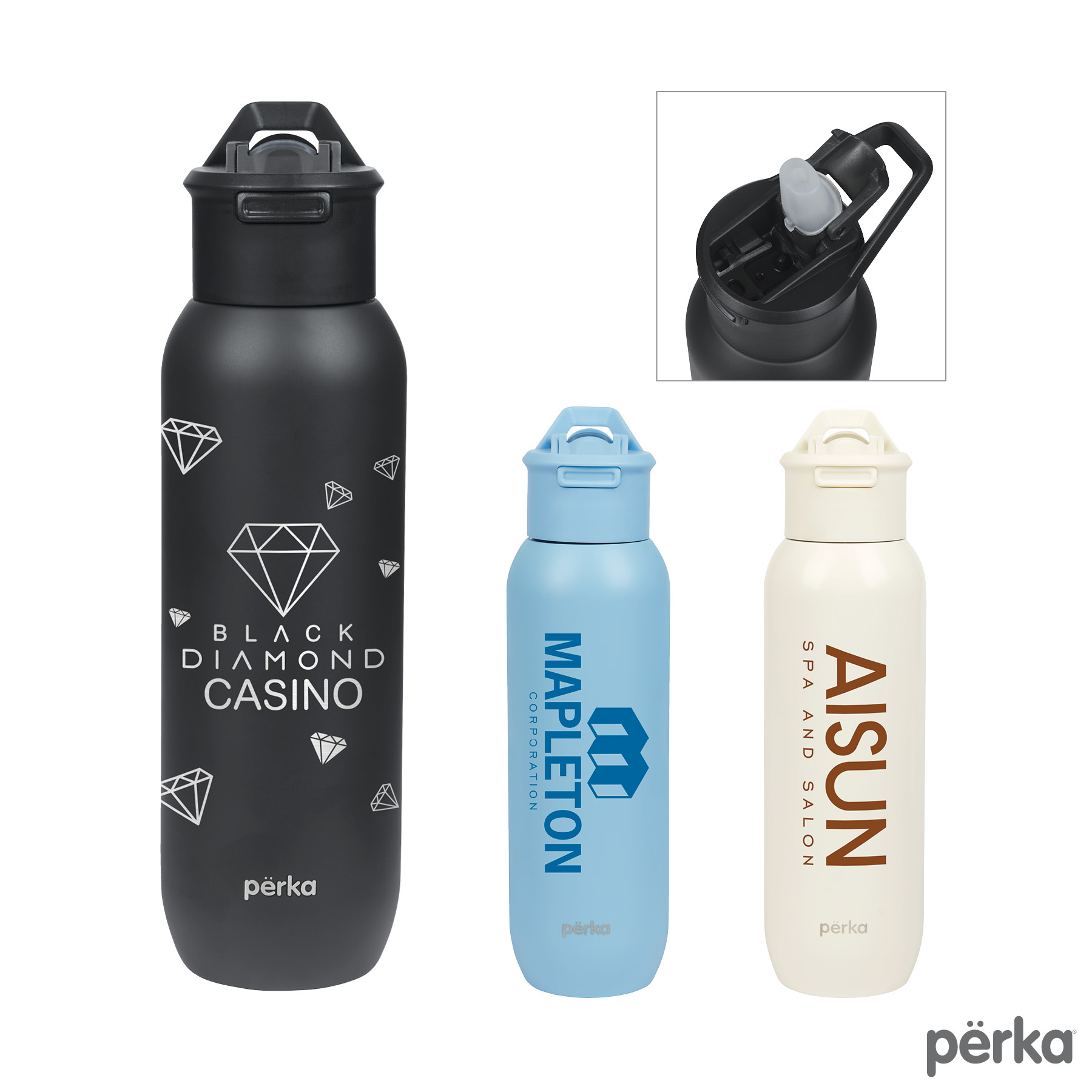 Perka® Bryton 20 oz. Double Wall Stainless Steel Water Bottle 18