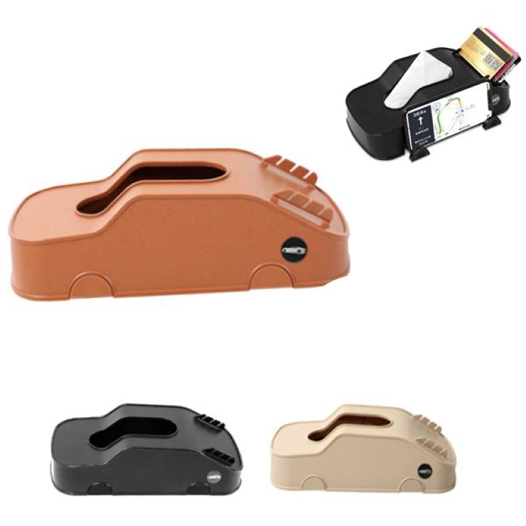 Car interior multi-function tissue box mobile phone and card 3
