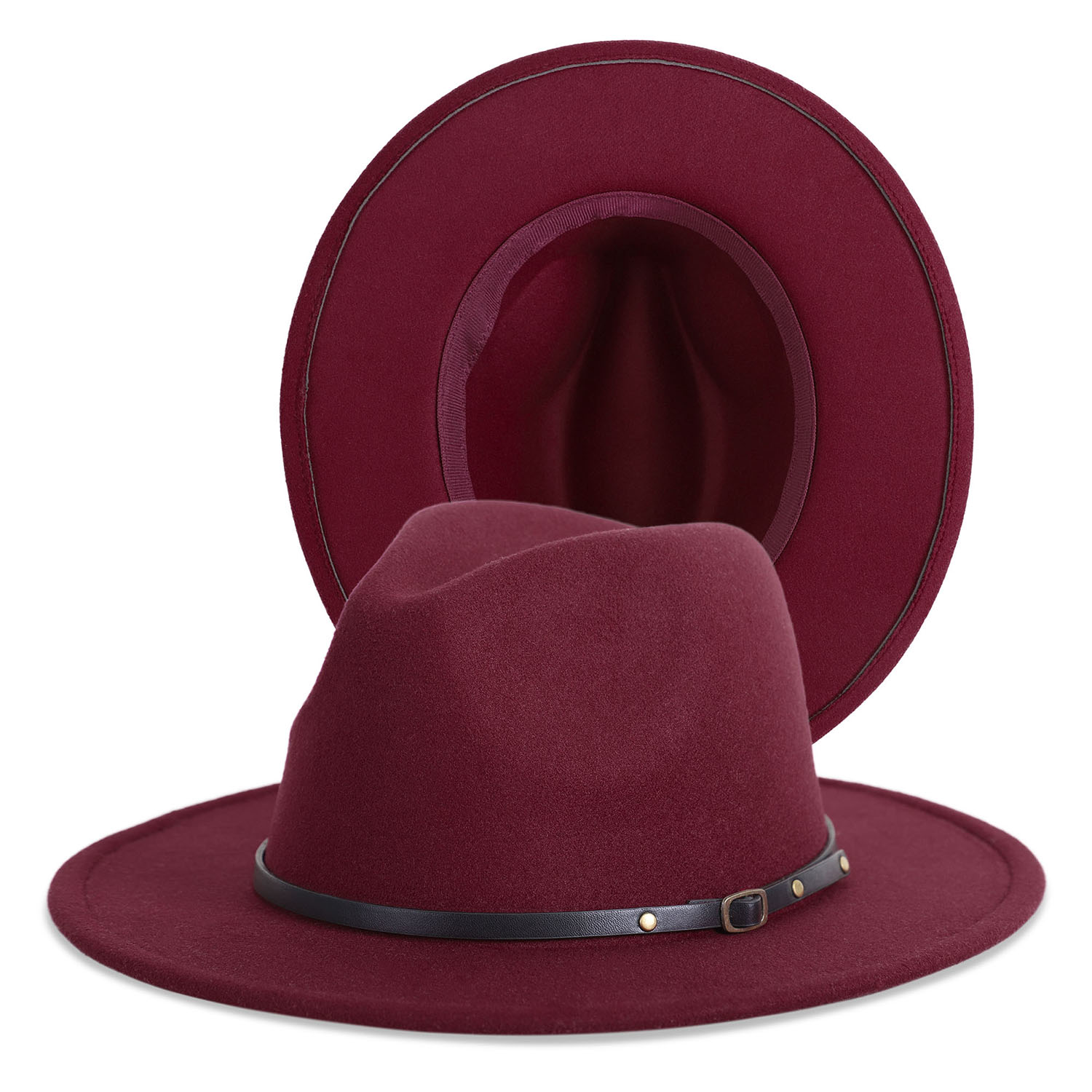 Fedora Hat w/Thin Belt Band 5
