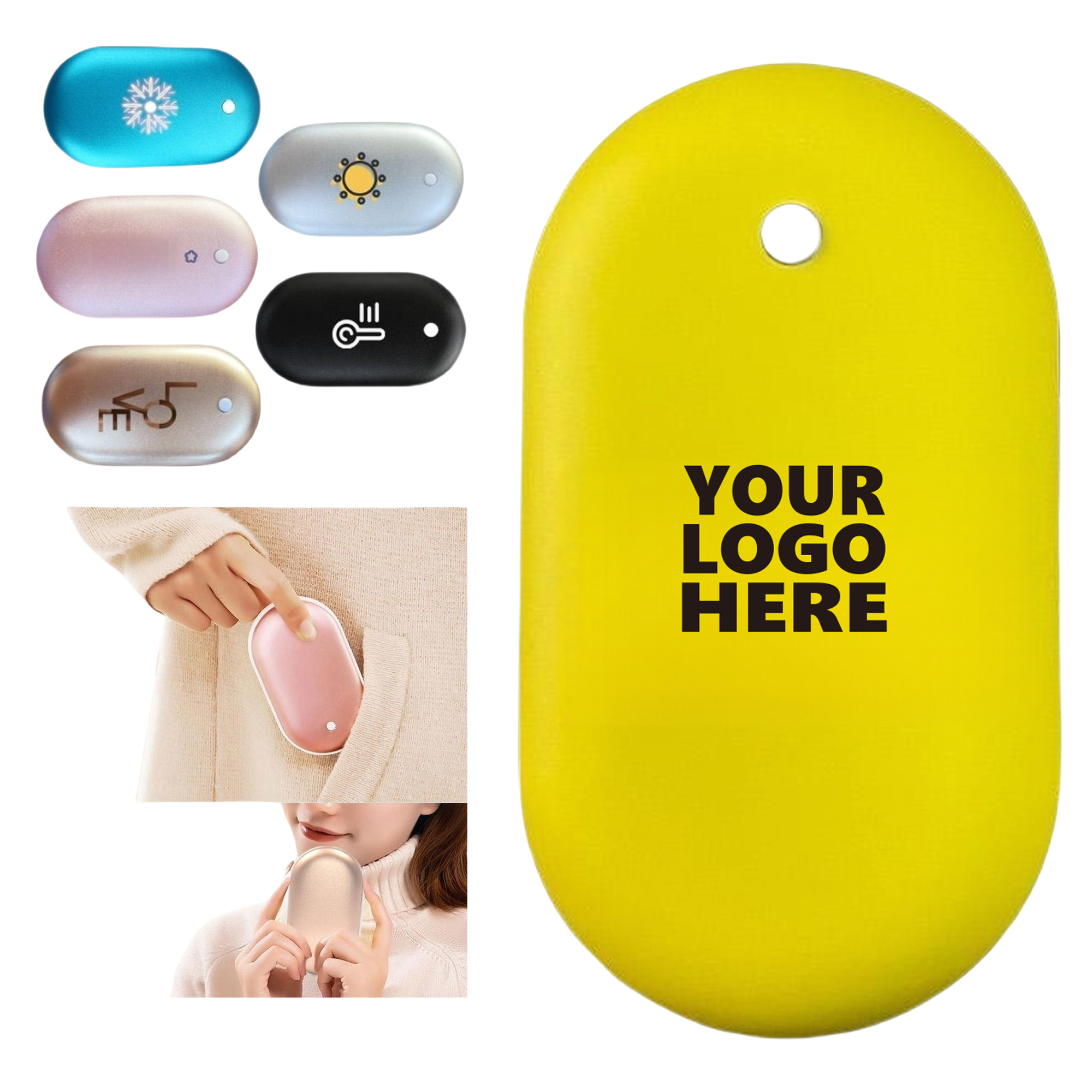 Durable USB Power Bank Warmers Rechargeable Pocket Heater 2