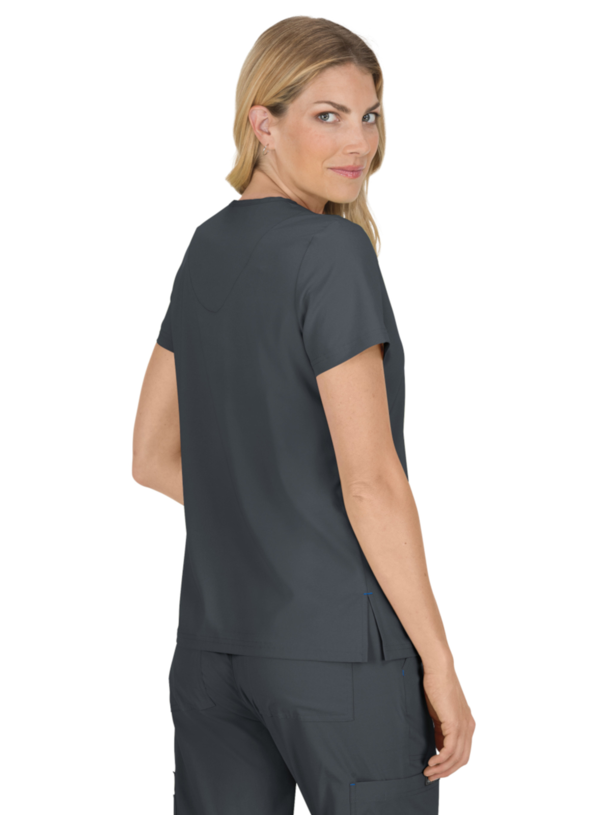 koi - Basics - Women's Four-Pocket Stretch V-Neck Becca Top 47