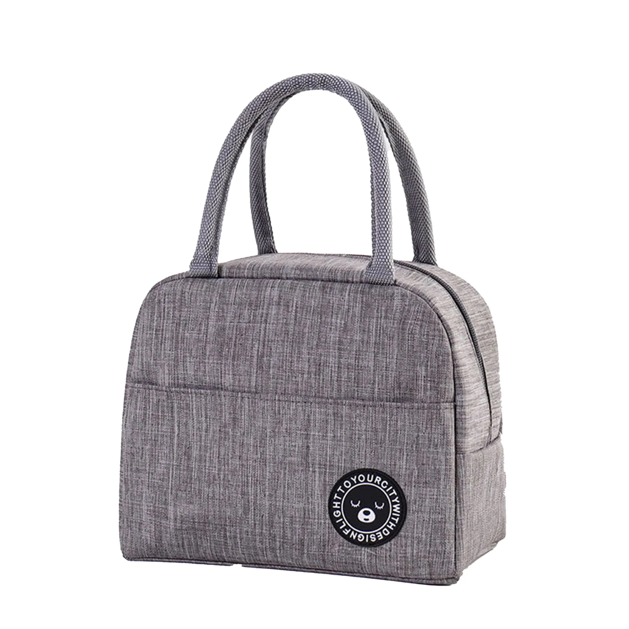 MOQ 30 Insulated Lunch Box Bag Thickened Handbag Oxford 2