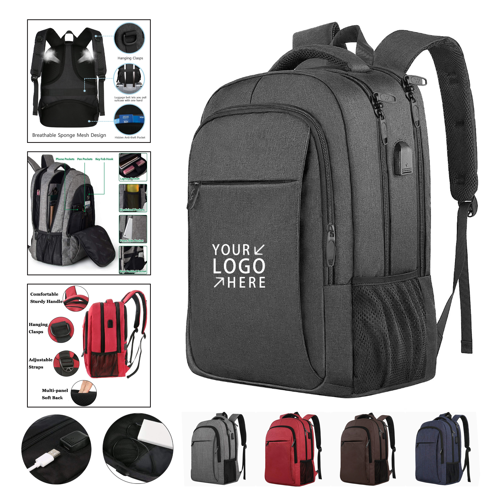 Smart Tech-Ready Laptop Backpack 2