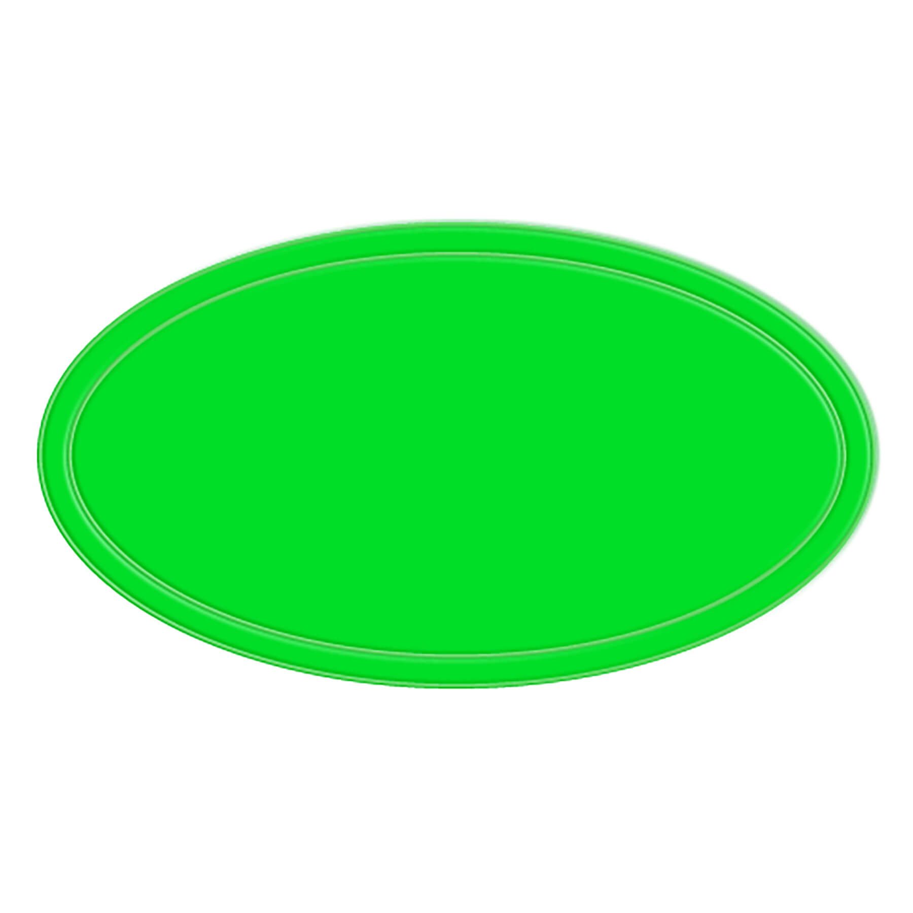 Reflective Oval Shape Sticker 18