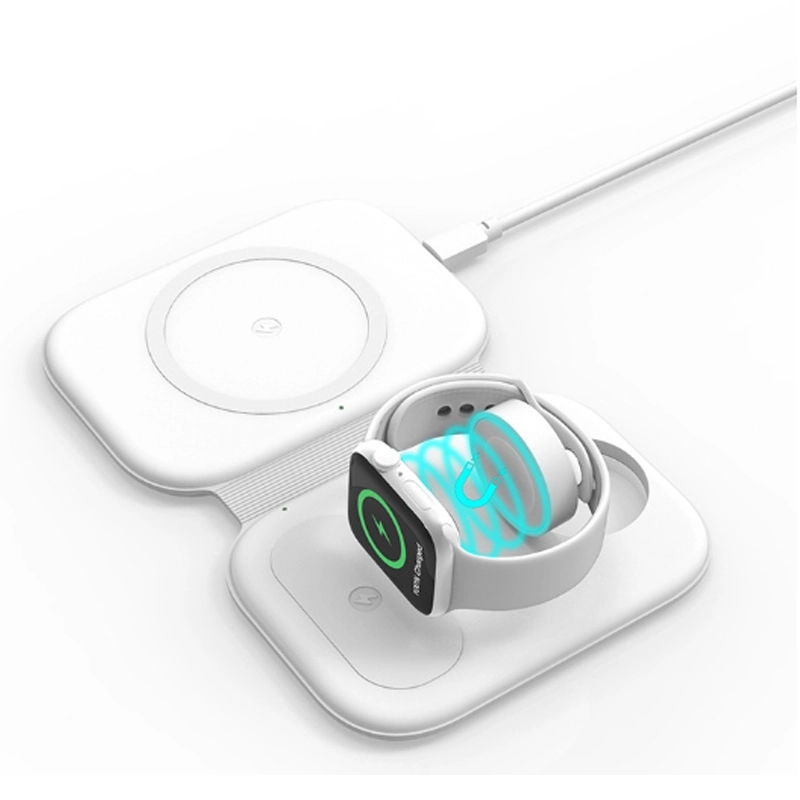 Foldable 3-In-1 Magnetic Wireless Charging Station 4