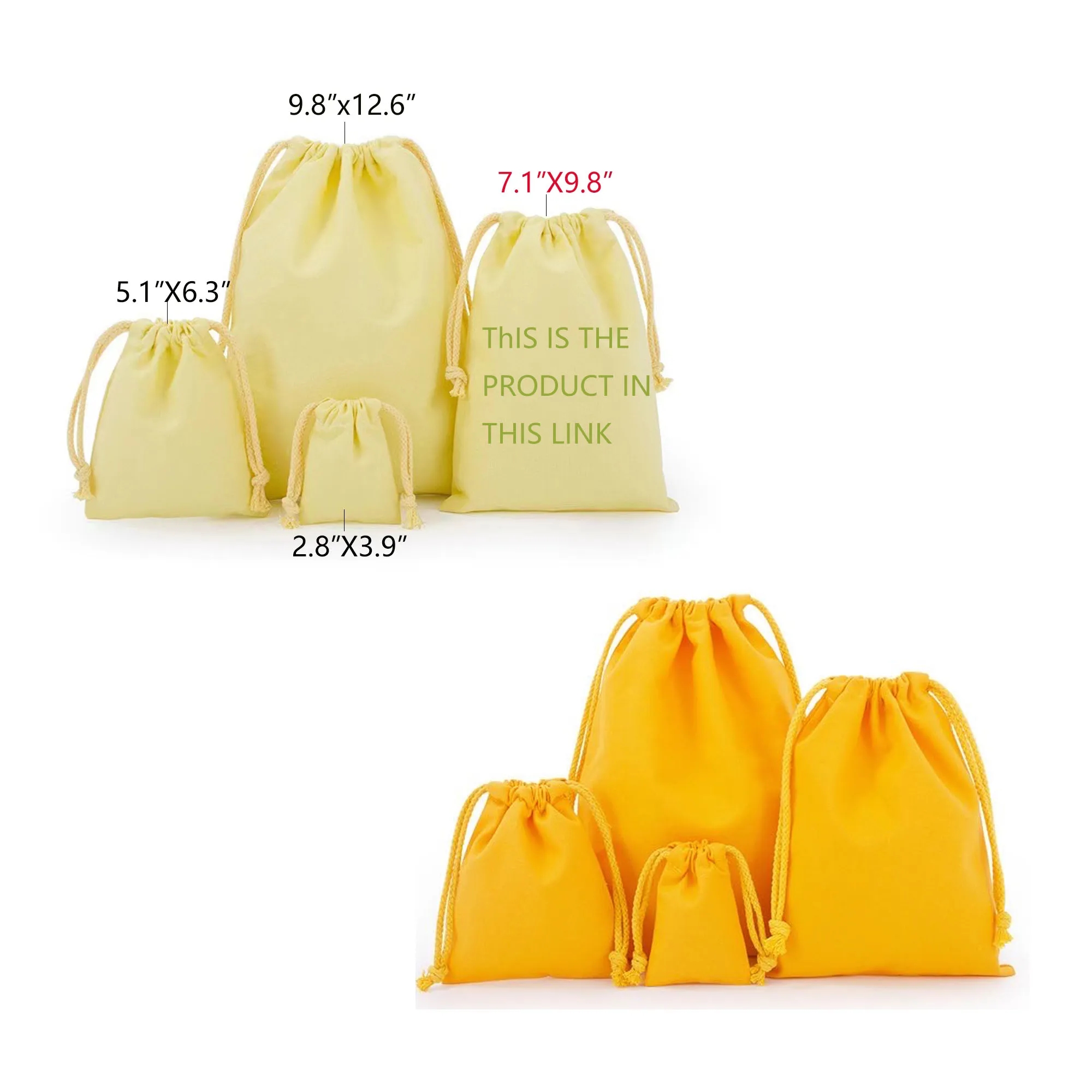 Liberty Bag Cotton Drawstring Backpack 10