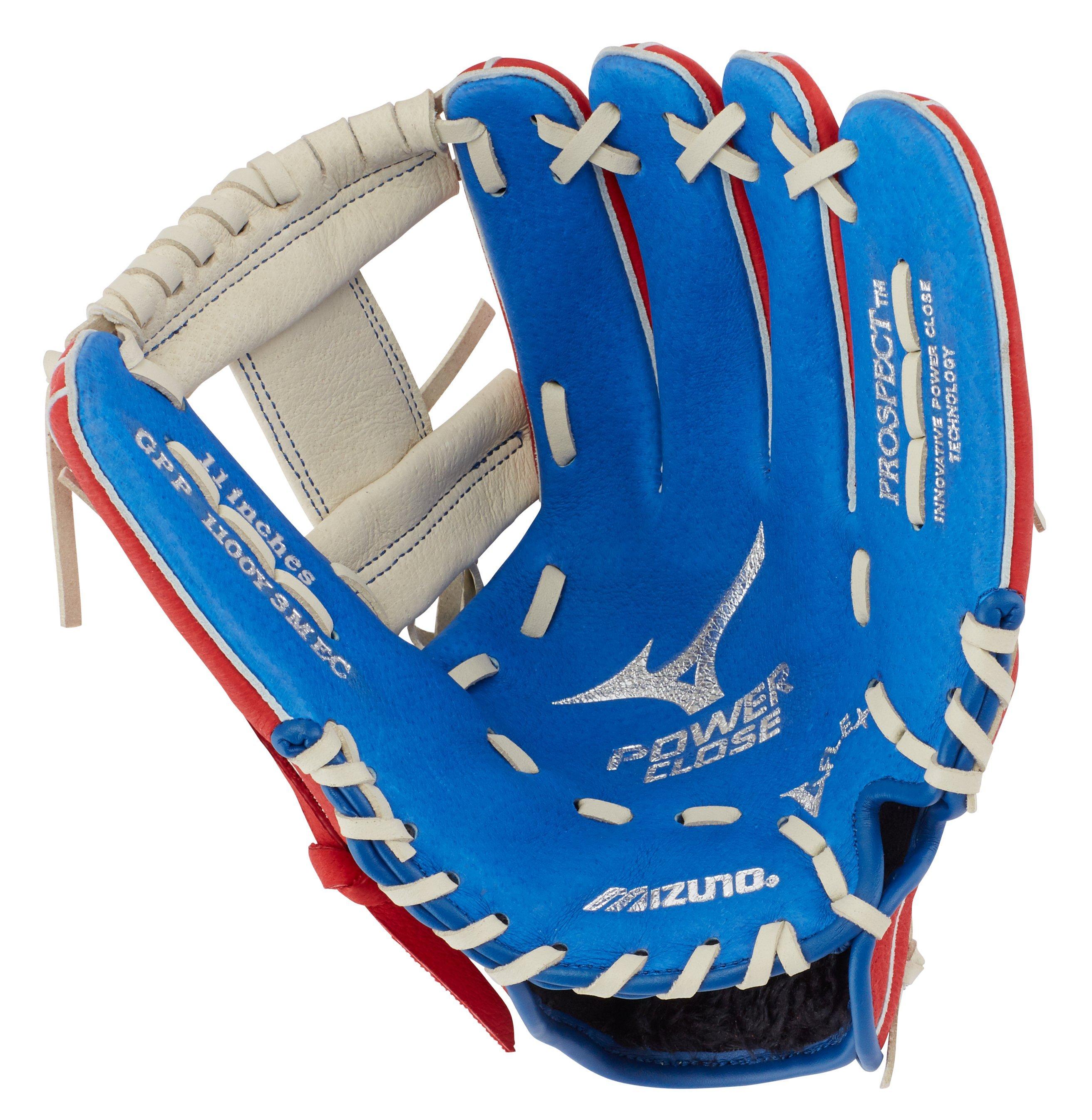 Prospect Series PowerClose Baseball Glove 11", Deep 3 Web, Full Grain Pigskin 2