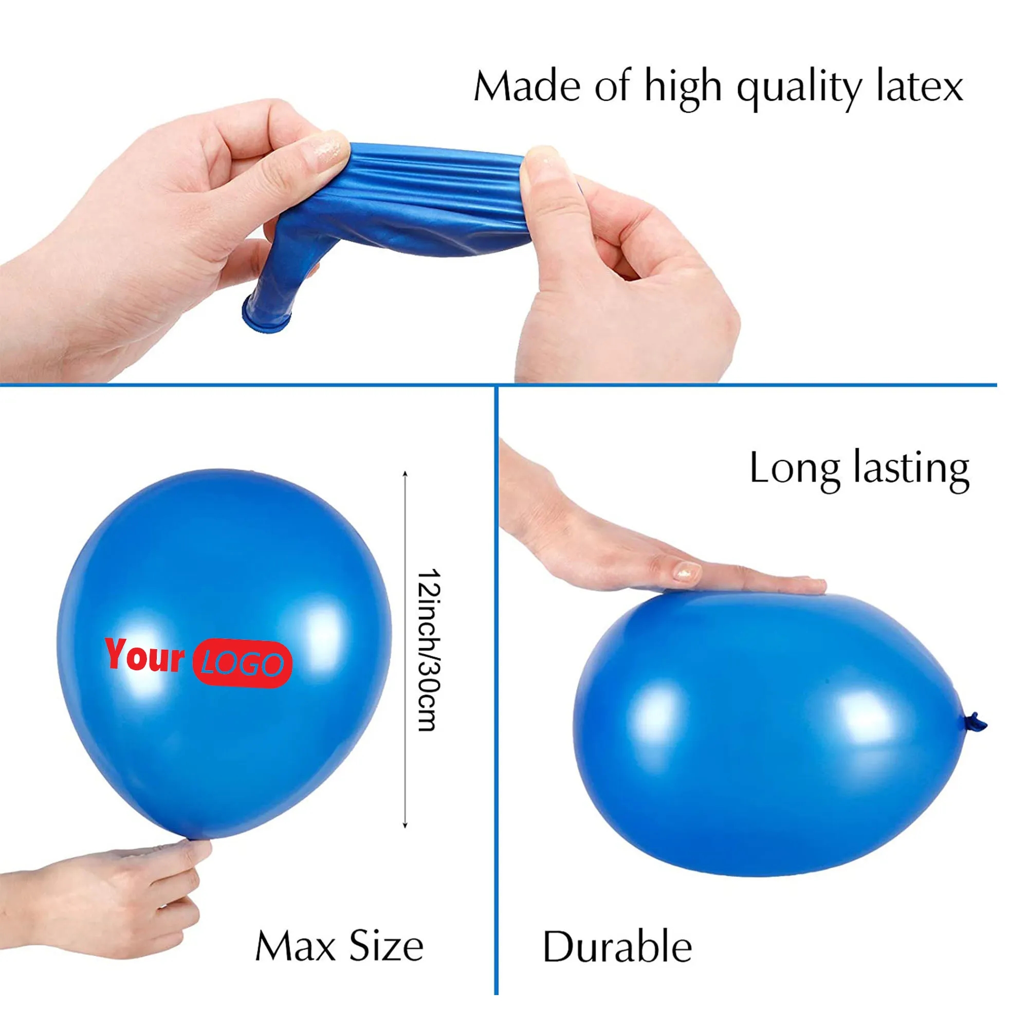 12" Colorful Party Latex Balloon MOQ 100 PCS 2