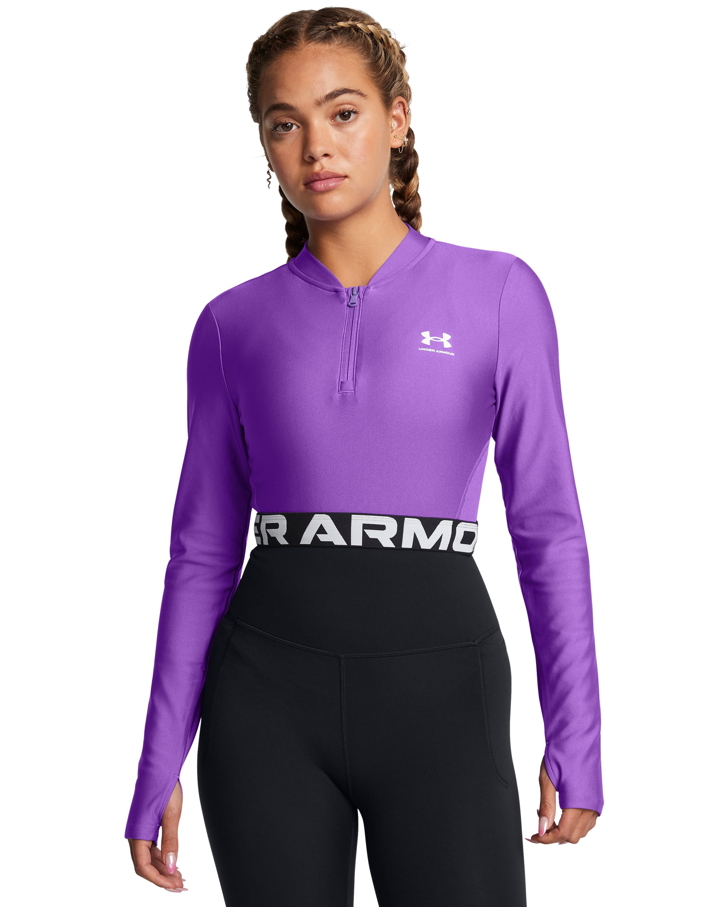 HeatGear Rib Women's Zip Long Sleeve 2