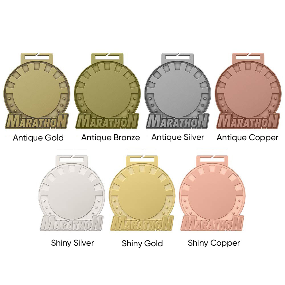 4.5" UV Printed Marathon Medals 4