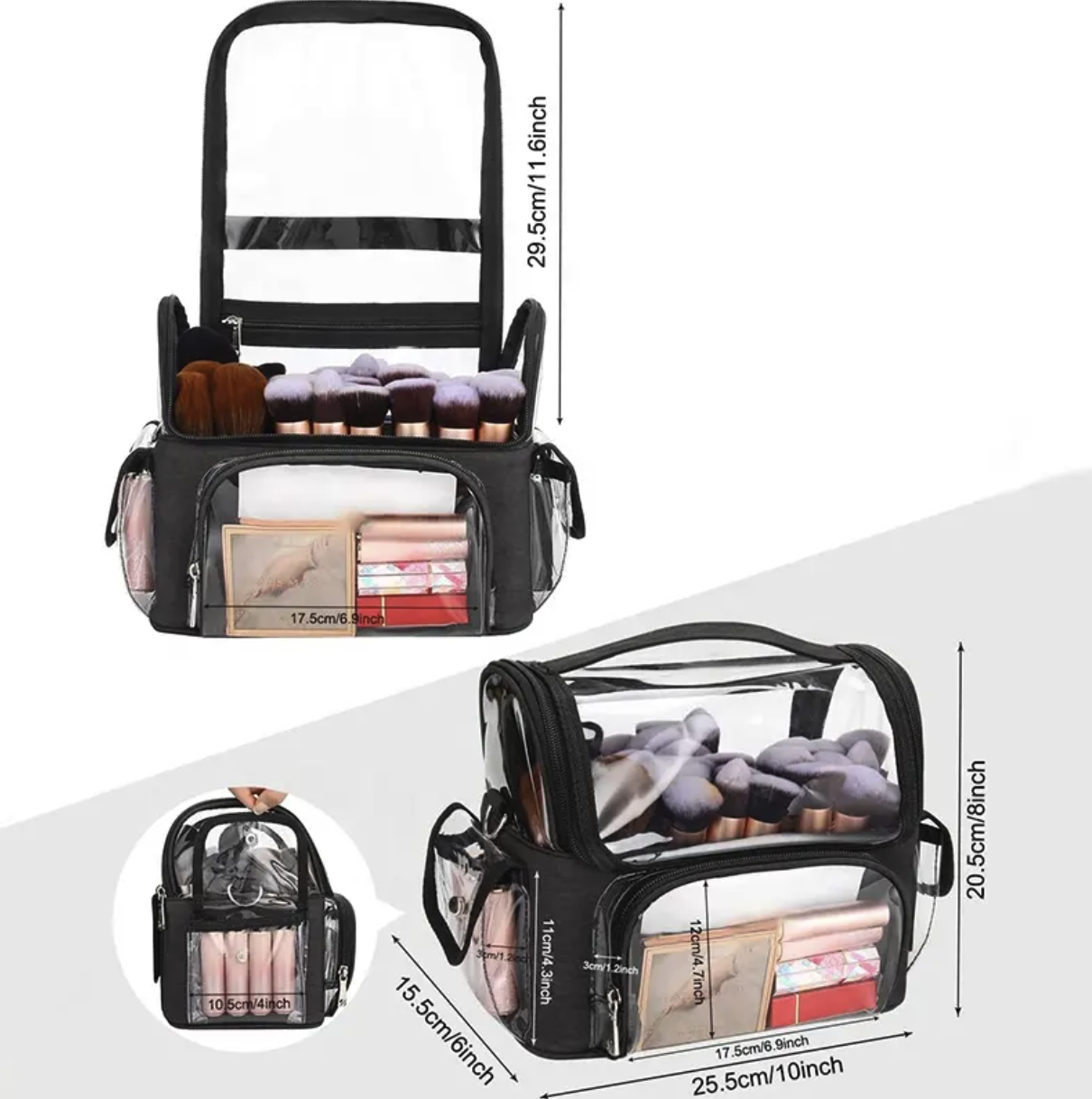 Clear Travel Bag With Adjustable Dividers 5
