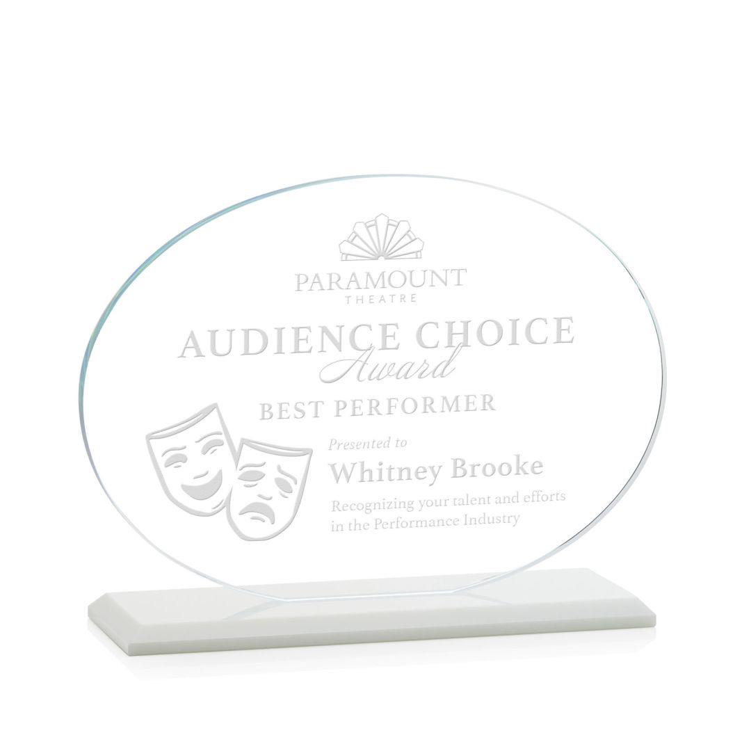 Austin Award (Horiz) - White 3