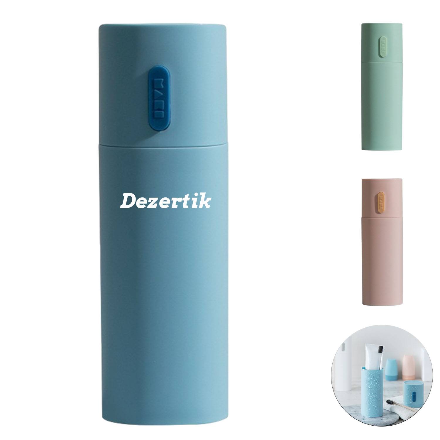 Simple travel toothbrush and toothpaste storage box 2