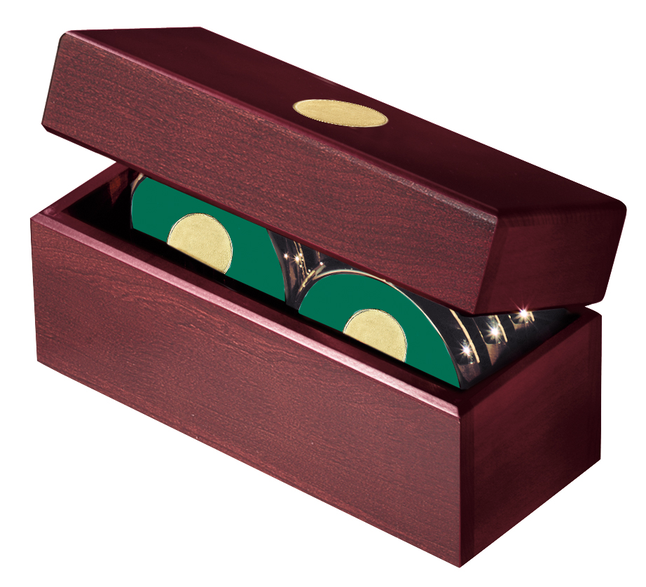 JAFFA® Six Coasters with Solid Cherry Chest 13