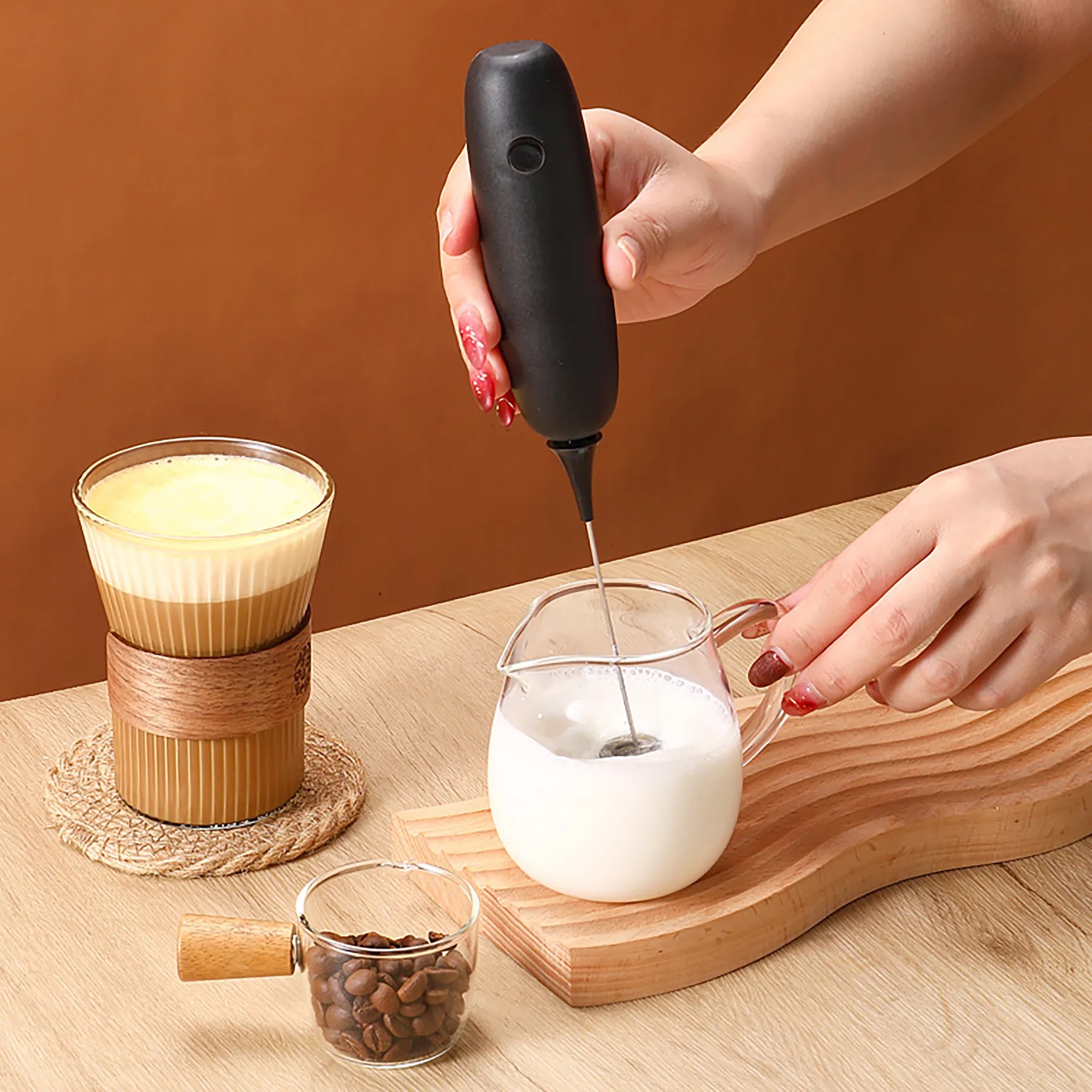 Stainless Steel Handheld Electric Mixer 8