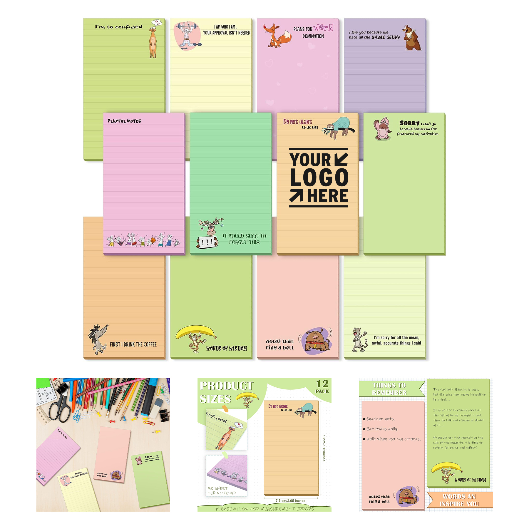 5" x 3" Funny Notepad